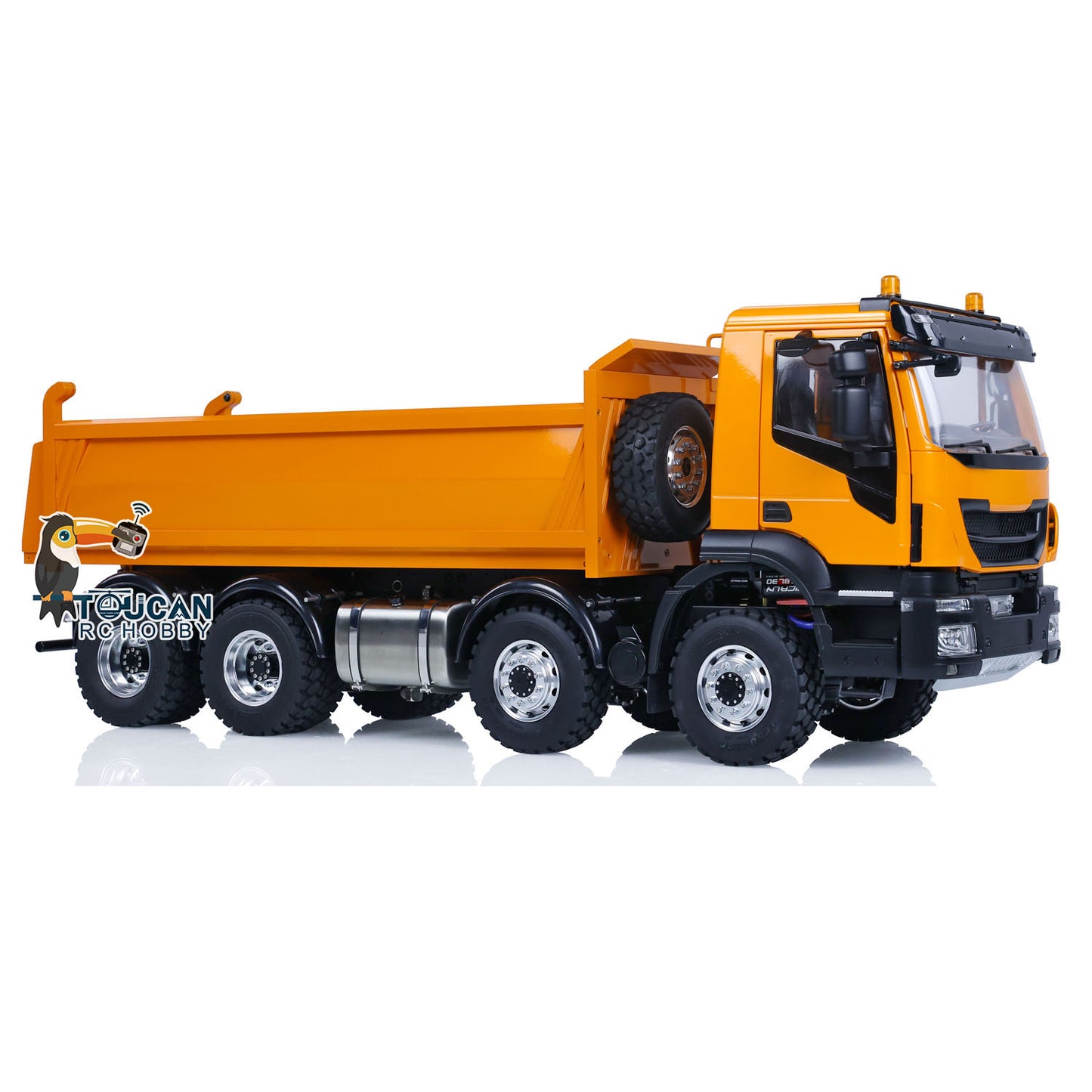 Metal 1/14 LESU RC Hydraulic Dumper Car 8*8 RTR Radio Control Tipper Truck Hobby Model FlySky I6S ESC Servo Motor