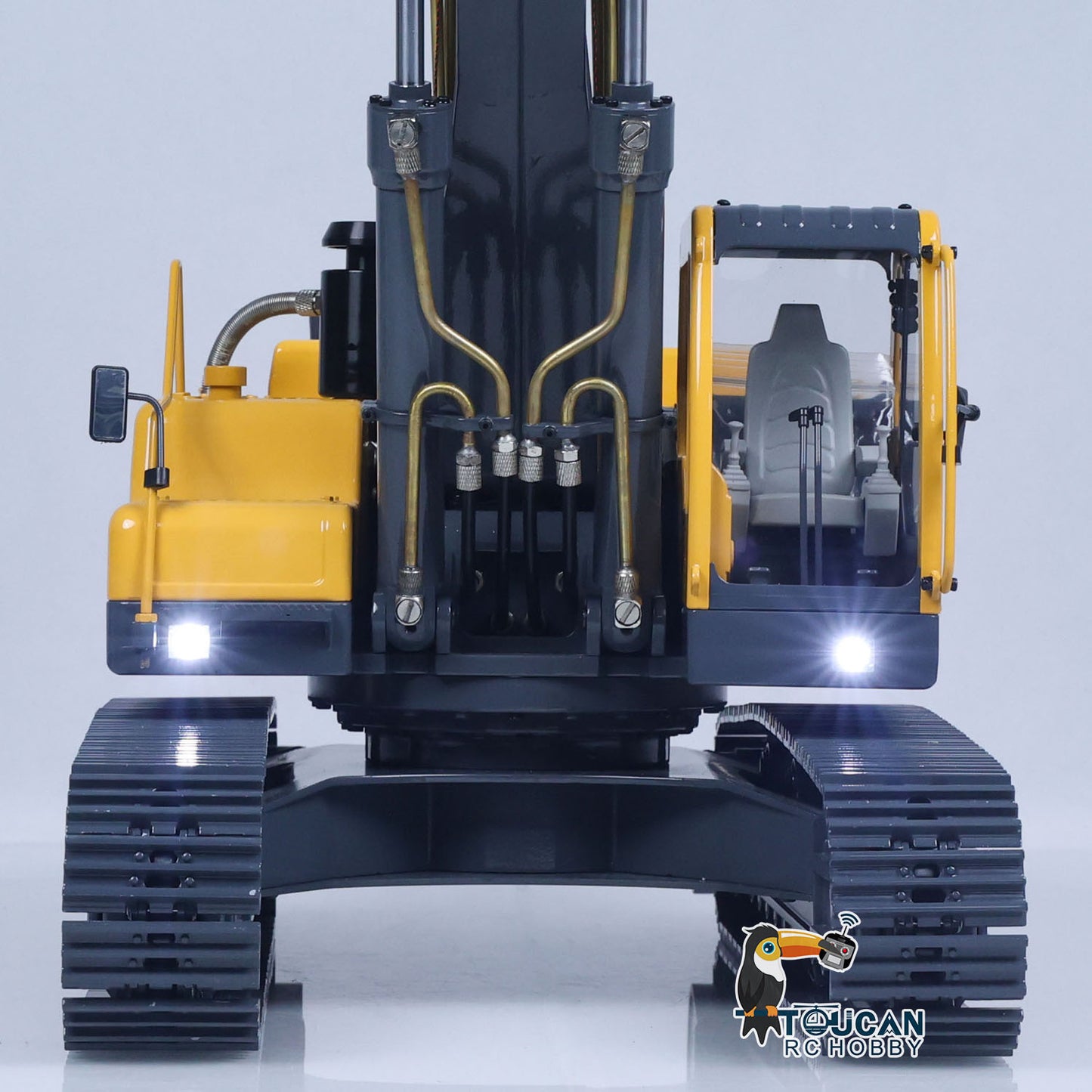 JDMODEL V2 1/14 Scale EC360 RC Digger Upgraded Radio Control Excavator Cars with Sound Light Module FlySky PL18 ESC Servo Motor