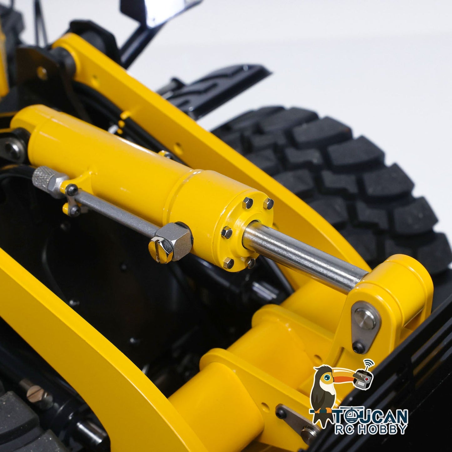 Metal 1/14 RC Hydraulic Loader WA480 Heavy Construction Machine Differential Lock Axles Quick Coupler Fork Light Sound ST8