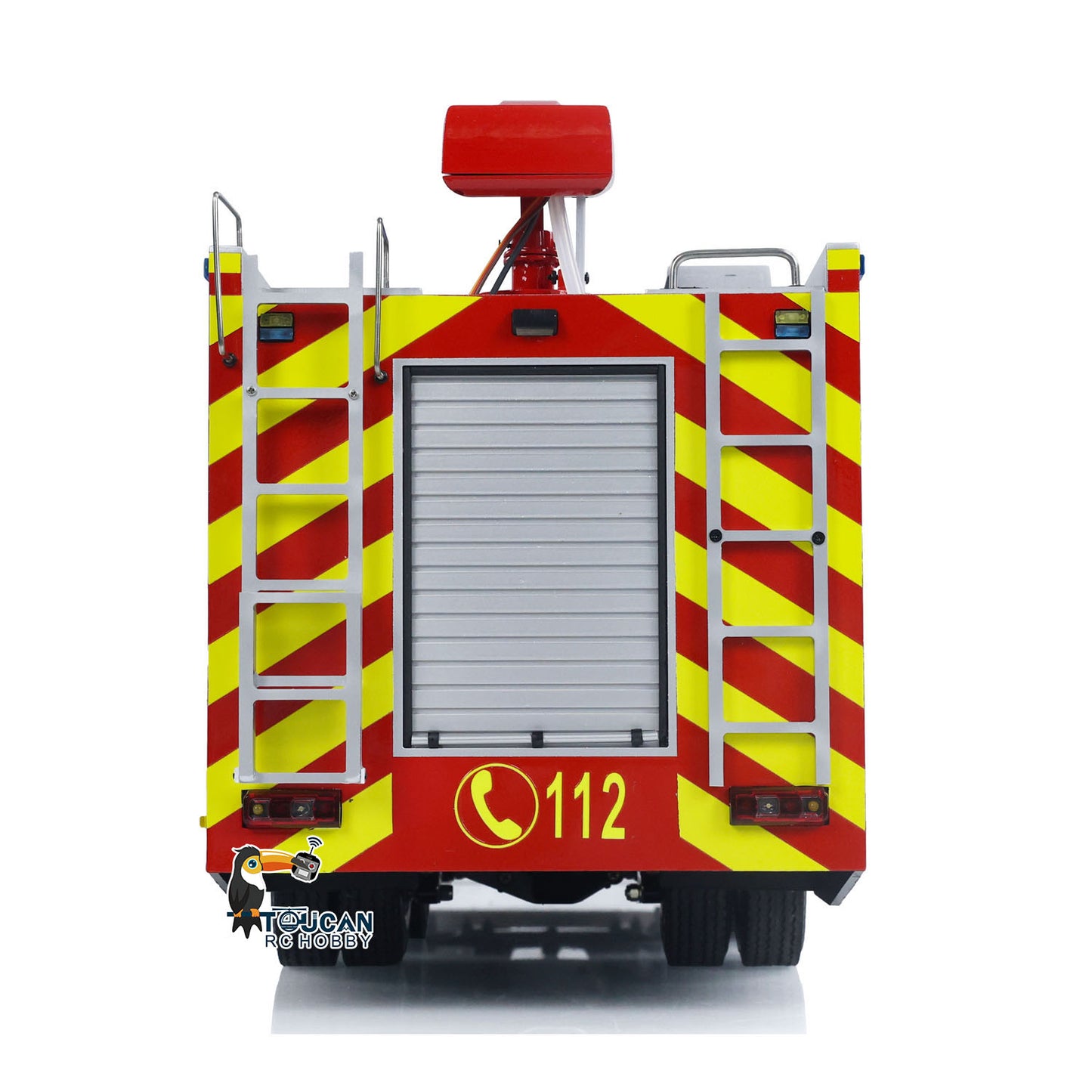 1/14 6x4 Remote Control Fire Fighting Truck RC Fire Vehicles Model Lights Sounds with Sound Light System FlySky I6S Controller