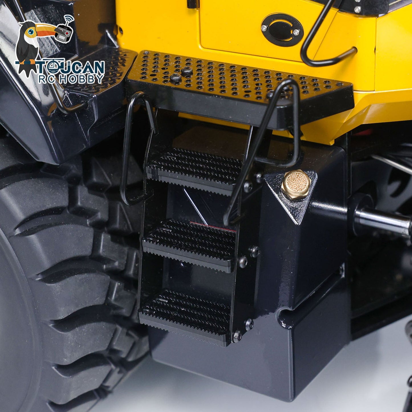 Metal 1/14 RC Hydraulic Loader WA480 Heavy Construction Machine Differential Lock Axles Quick Coupler Fork Light Sound ST8