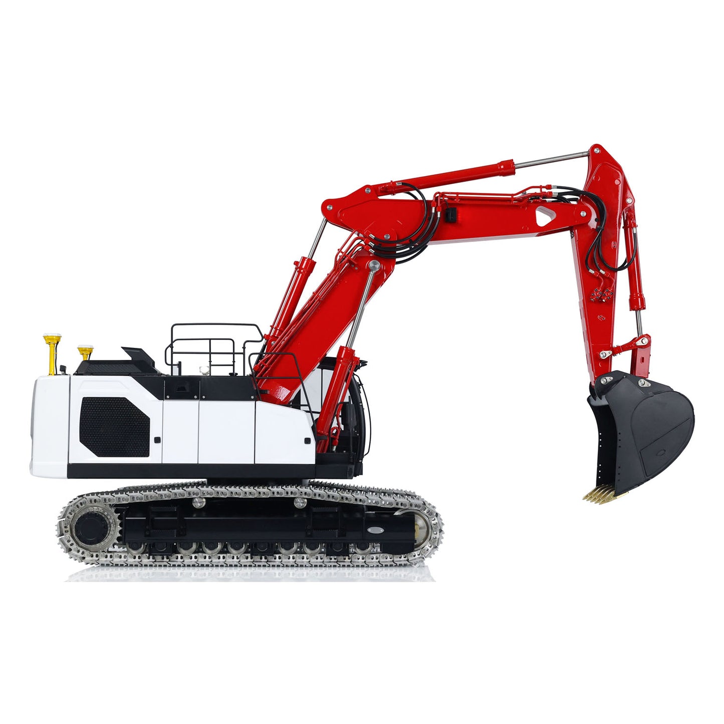 LESU AOUE LR945 3-Arm 1/14 LESU RC Hydraulic Excavator RTR Metal Construction Vehicle Models Radio Control Digger Engineering Machine FlySky PL18EV