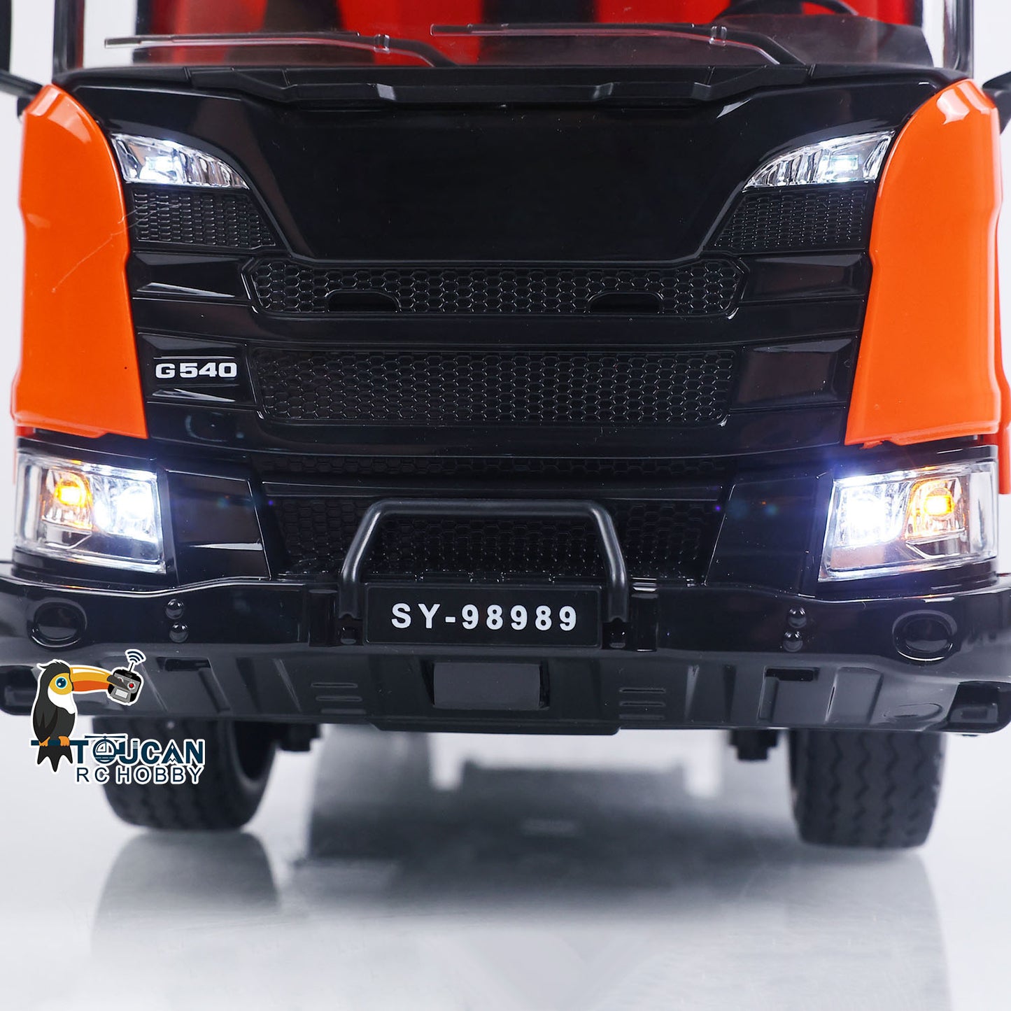 Double E 1/20 Electric Remote Control Dump Truck 6X4 RC Tipper G540 Model Metal Bucket 260 Brushed Motor Openable Door Lights