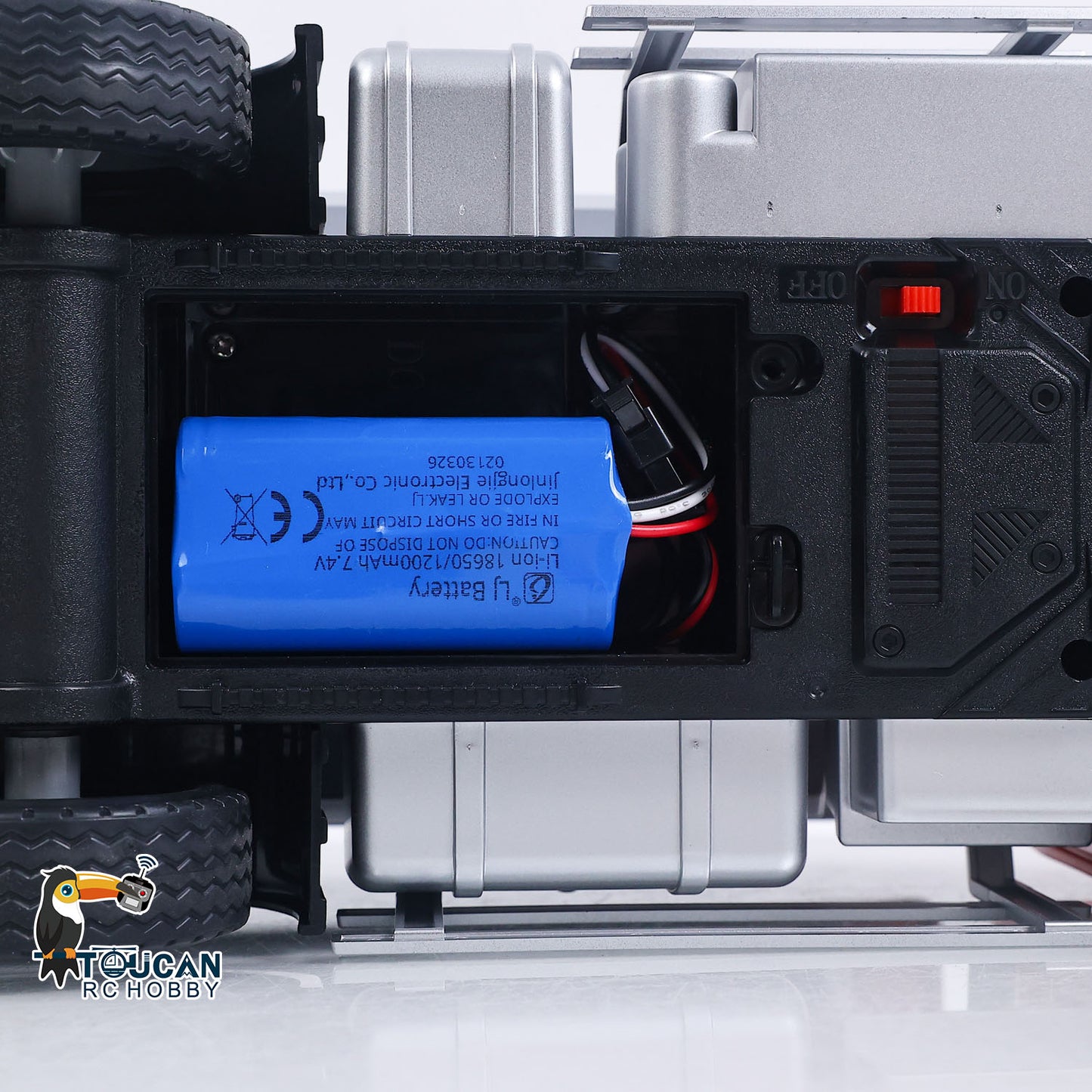Double E 1/20 Electric Remote Control Dump Truck 6X4 RC Tipper G540 Model Metal Bucket 260 Brushed Motor Openable Door Lights