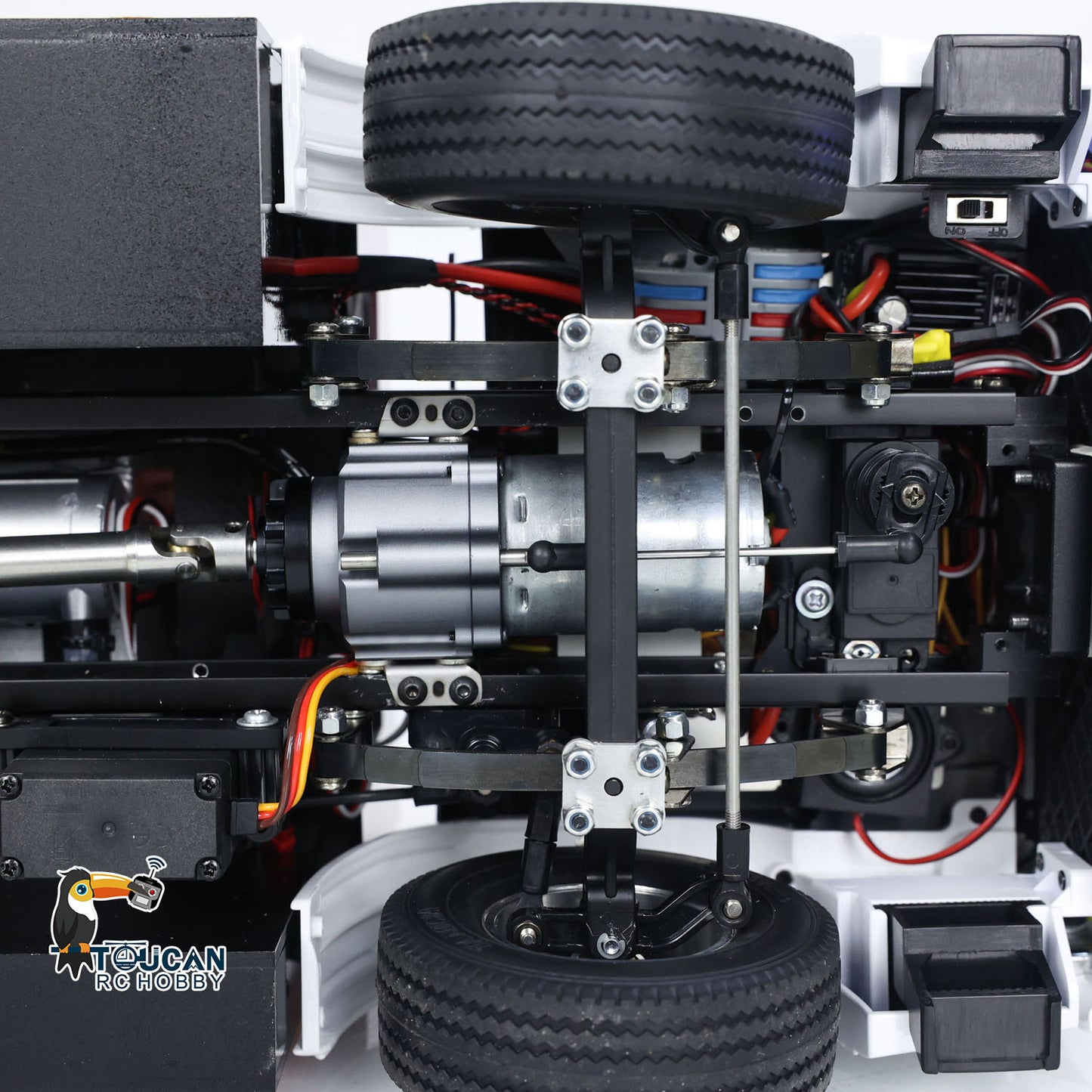 RC Fire Truck Rescue Fire 4x2 Vehicle 1/14 Light Sound 2-Speed Transmission Light Sound ST8 Remote Control System