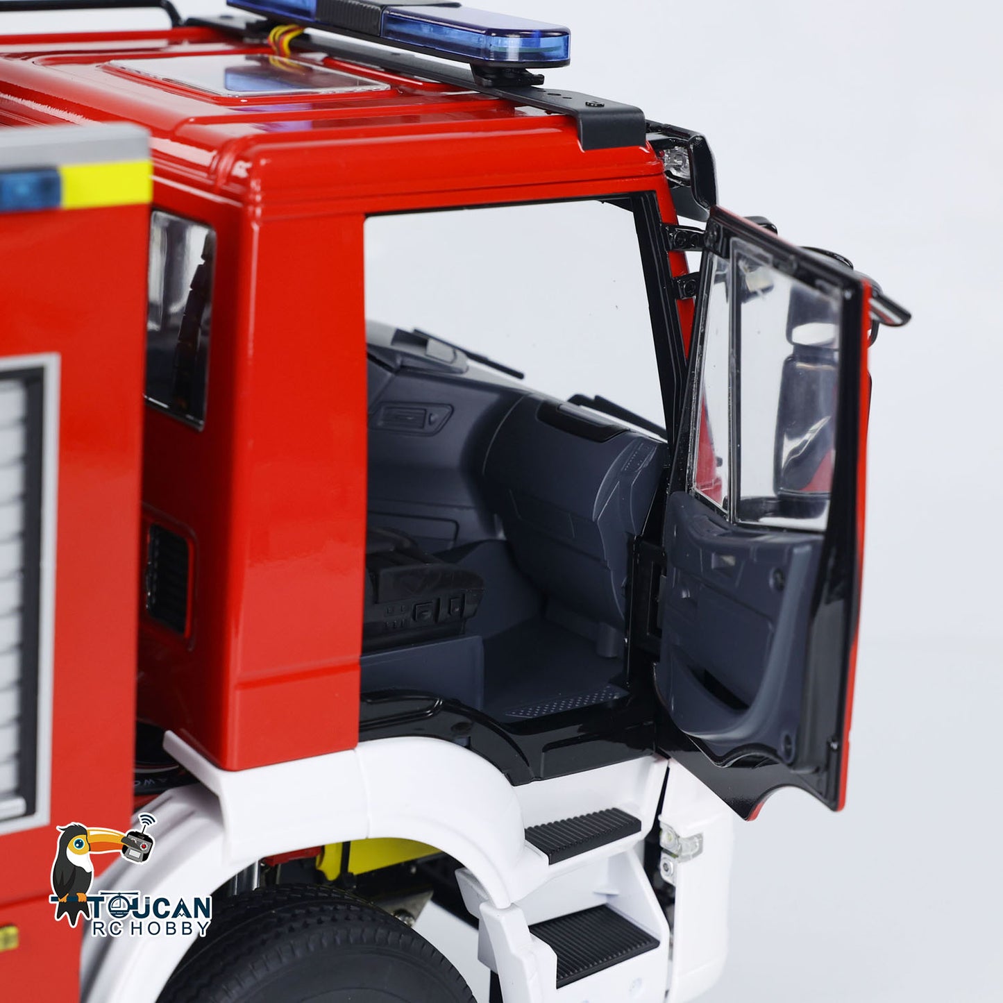RC Fire Truck Rescue Fire 4x2 Vehicle 1/14 Light Sound 2-Speed Transmission Light Sound ST8 Remote Control System