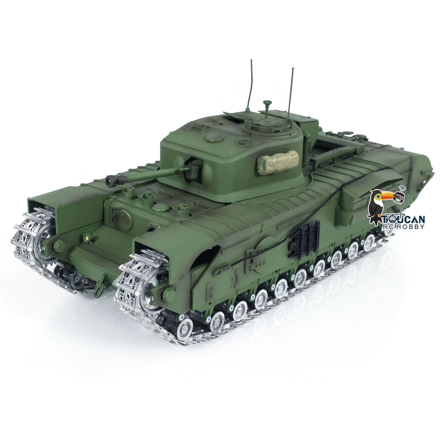 Tongde 1/16 RC Battle Tank Churchill Mk.VII Remote Controlled Panzer Electric Infantry Fighting Vehicles Optional Versions