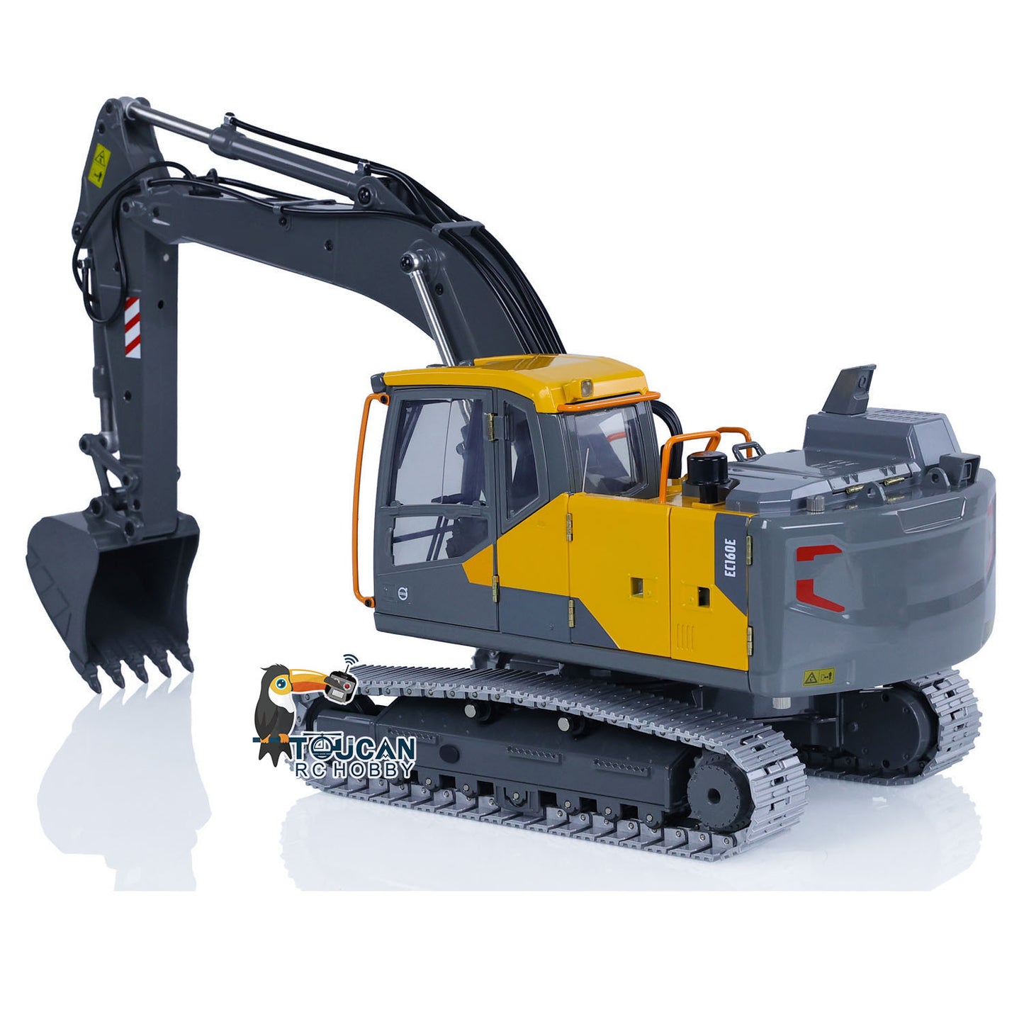 1:14 RC Excavator Double E E010 EC160E Full Alloy Metal Engineering Vehicle Toys ESC Motor Servo Painted and Assembled