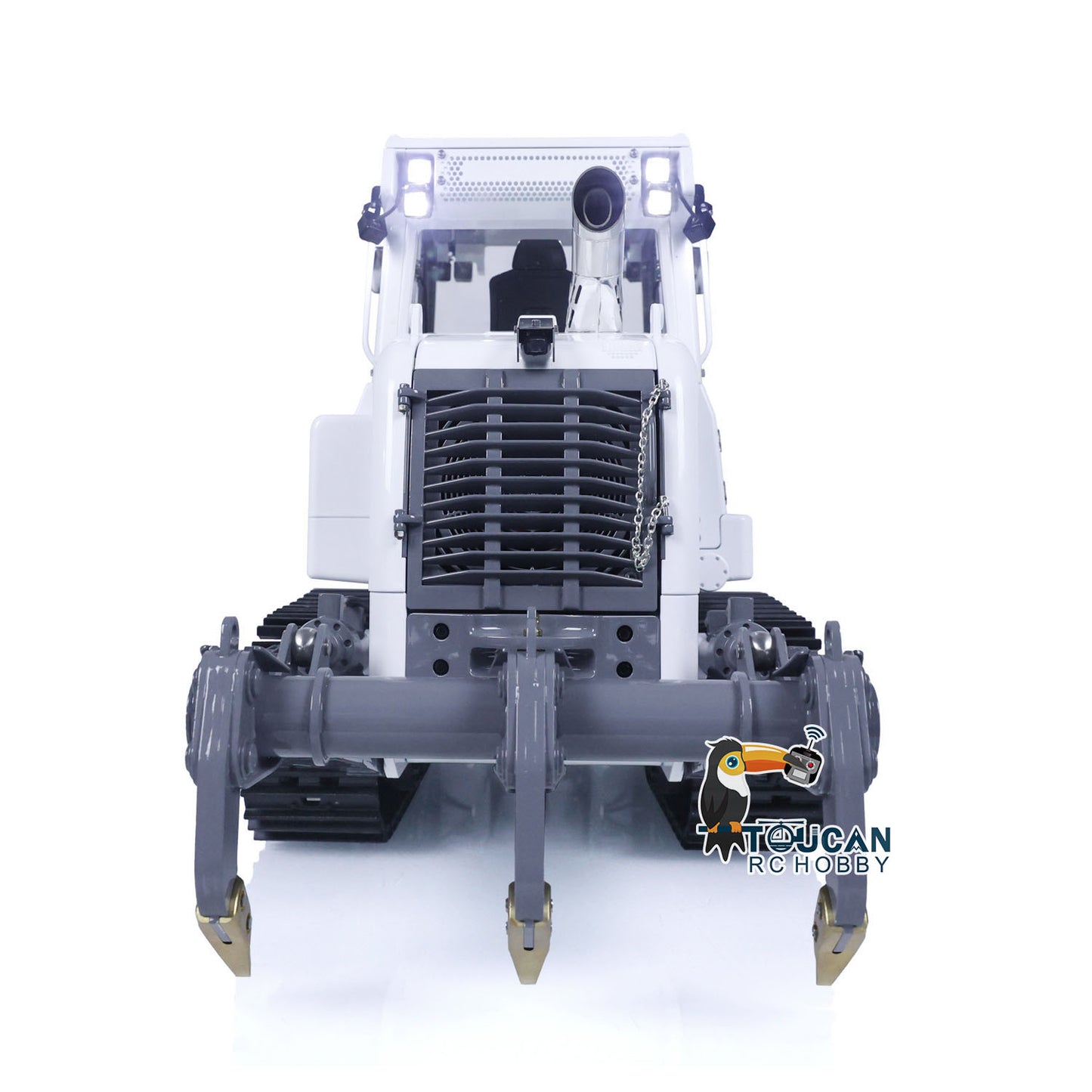 LESU 1/14 636 Hydraulic Construction Vehicles Radio Controlle Track Loader Light Sound Motor Metal Openable Closable Bucket