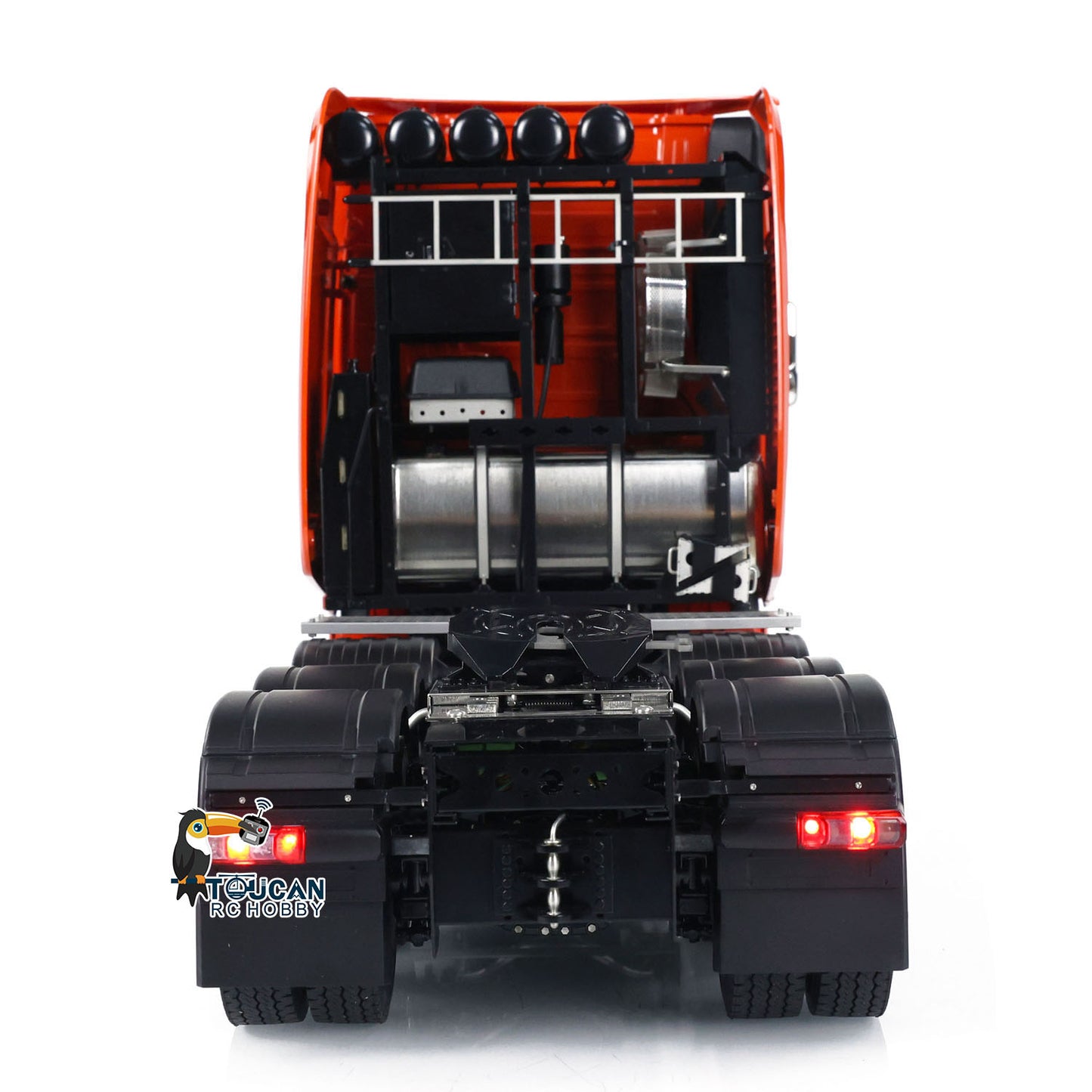 JDMODEL JDM-18F 1/14 Metal 8x8 Assembled RC Tractor Construction Car Differential Lock Motor Simulated Lights Sounds