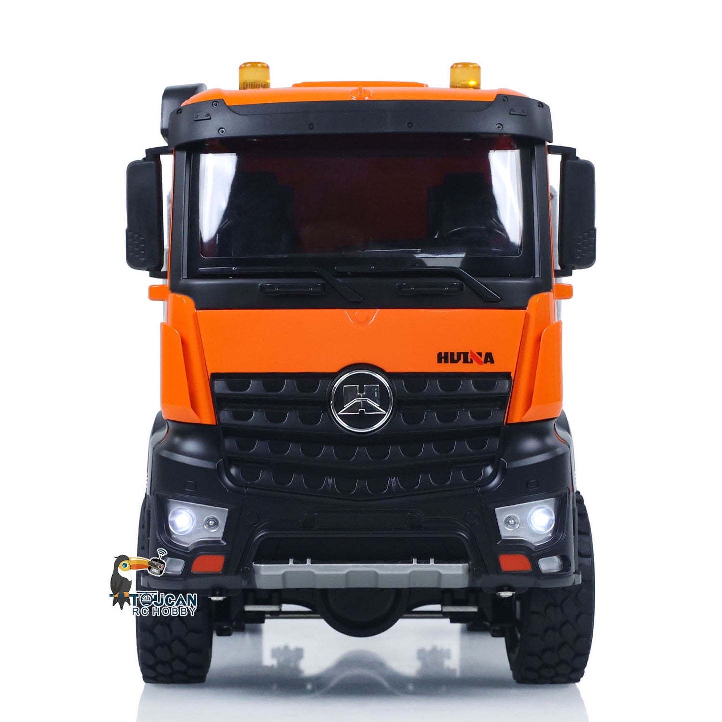 US STOCK 1/14 HUINA 1598 2.4G Remote Control Dumper 6¡Á6 Engineering Transport Vehicle Lifting Rod Tipper Car Light Sound Battery Toys