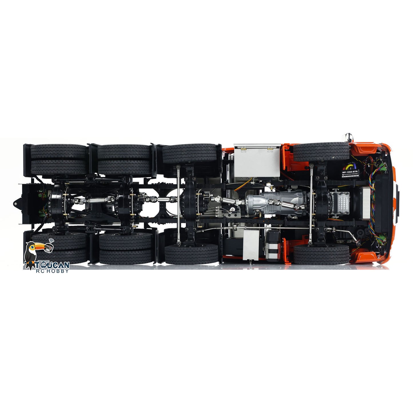 JDMODEL JDM-18F 1/14 Metal 8x8 Assembled RC Tractor Construction Car Differential Lock Motor Simulated Lights Sounds