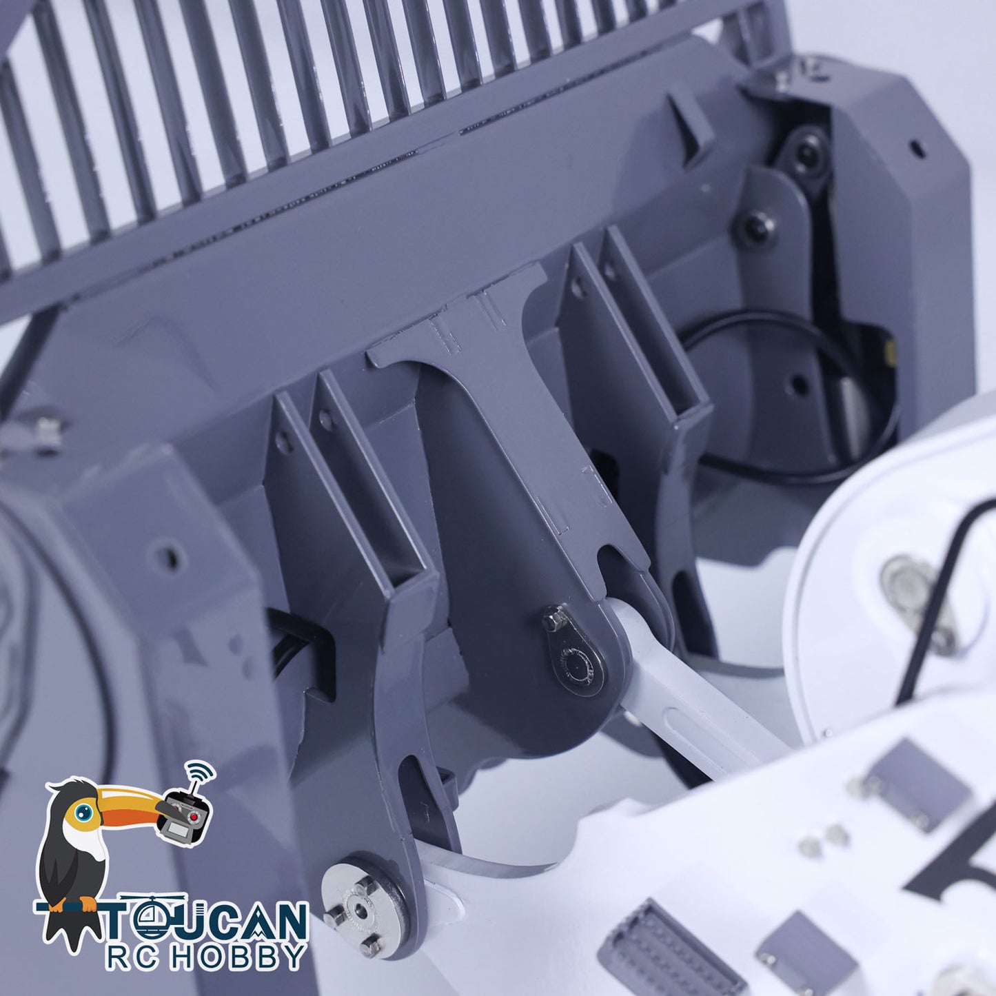 LESU 1/14 636 Hydraulic Construction Vehicles Radio Controlle Track Loader Light Sound Motor Metal Openable Closable Bucket