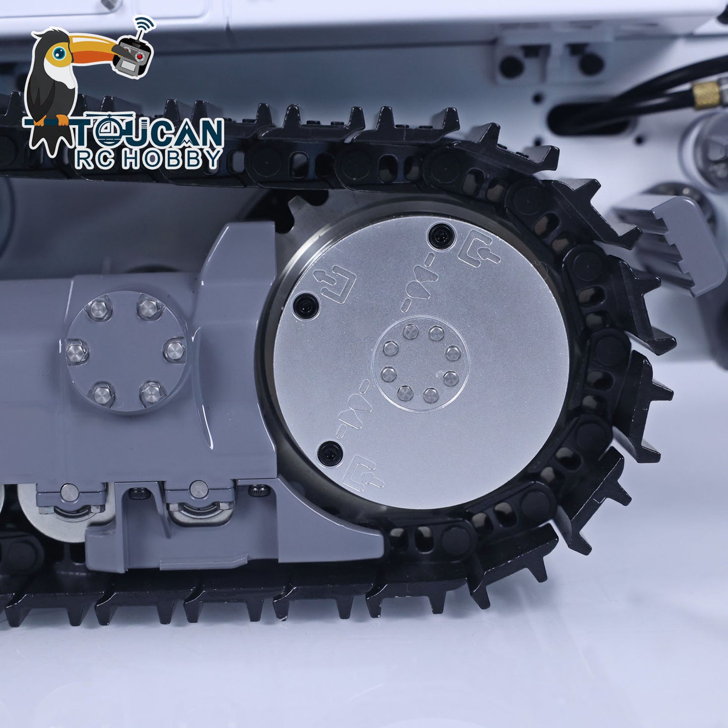LESU 1/14 636 Hydraulic Construction Vehicles Radio Controlle Track Loader Light Sound Motor Metal Openable Closable Bucket