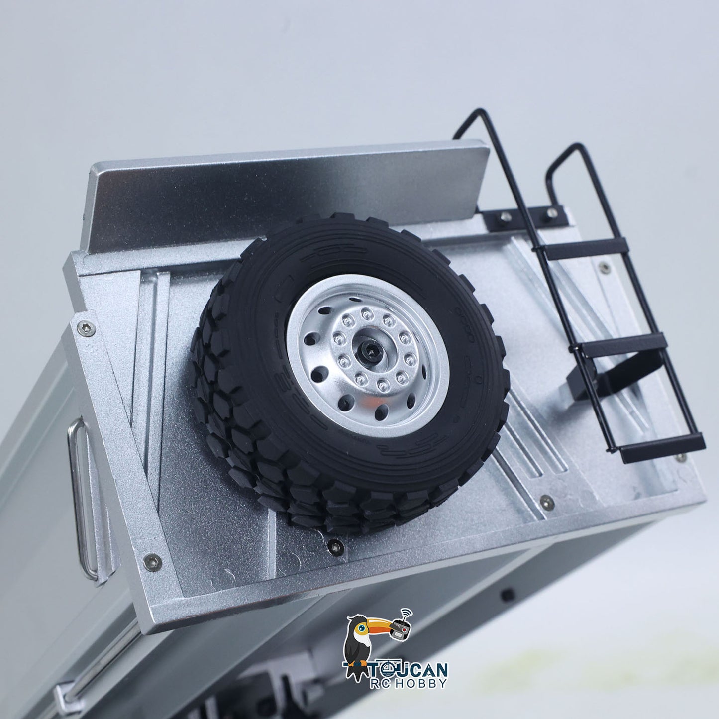 US STOCK 1/14 HUINA 1598 2.4G Remote Control Dumper 6¡Á6 Engineering Transport Vehicle Lifting Rod Tipper Car Light Sound Battery Toys