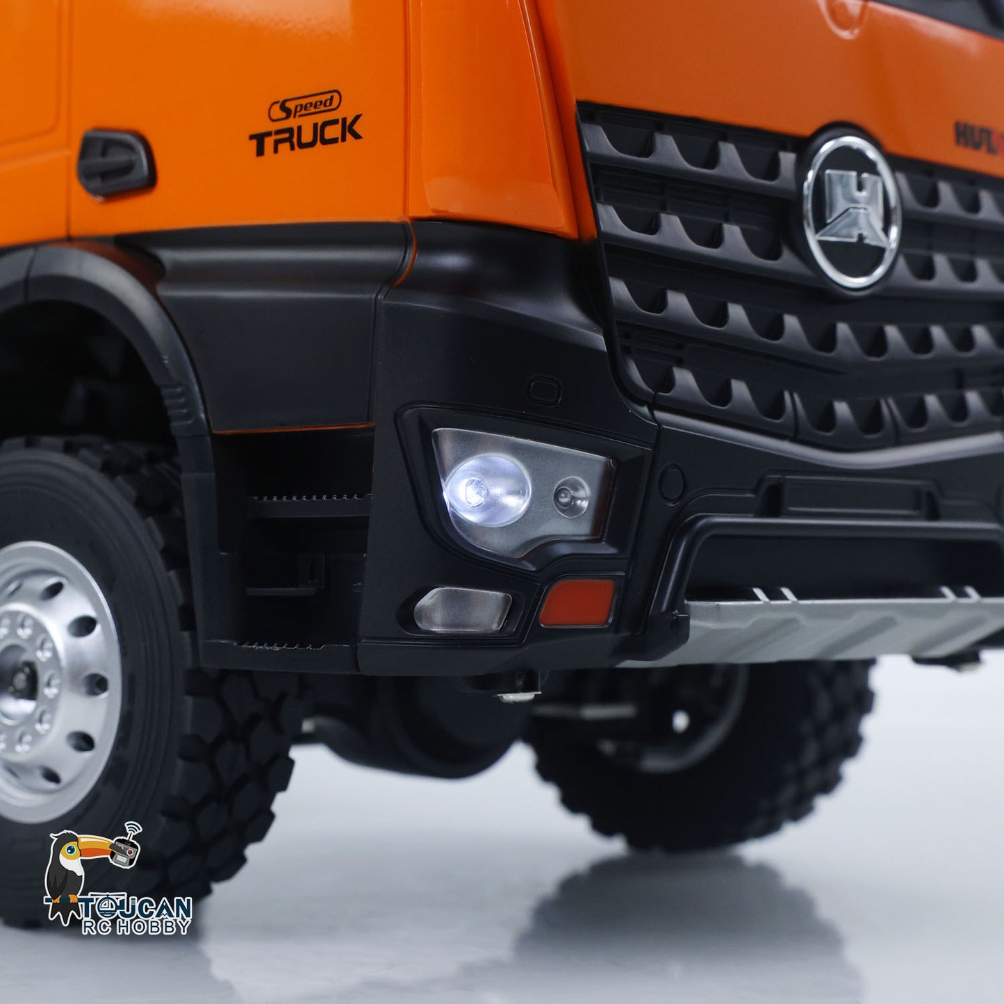 US STOCK 1/14 HUINA 1598 2.4G Remote Control Dumper 6¡Á6 Engineering Transport Vehicle Lifting Rod Tipper Car Light Sound Battery Toys