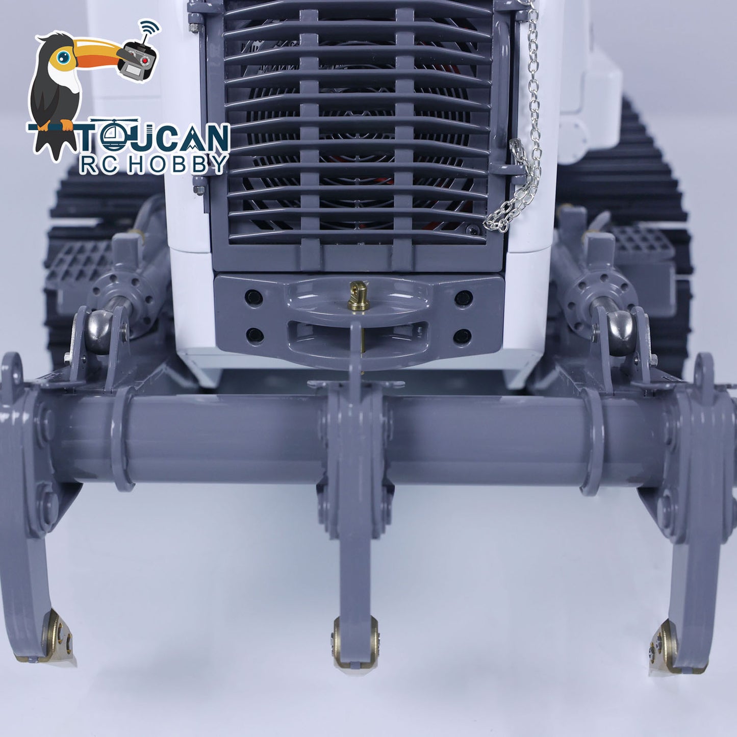 LESU 1/14 636 Hydraulic Construction Vehicles Radio Controlle Track Loader Light Sound Motor Metal Openable Closable Bucket
