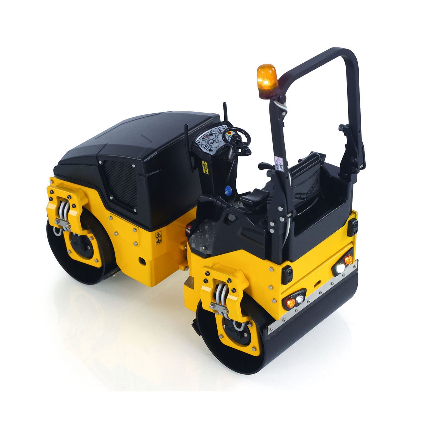 US STOCK 1/14 Metal RC Electric Road Roller BOM BW120AD RTR Remote Control Construction Vehicle Model Flysky ST8 Radio Battery Light System