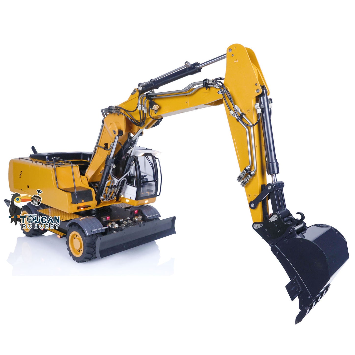 1/14 946 RC Hydraulic Excavator Radio Controlled Diggers Clamshell Bucket DIY PL18EV Sound System ESC Servo Motor