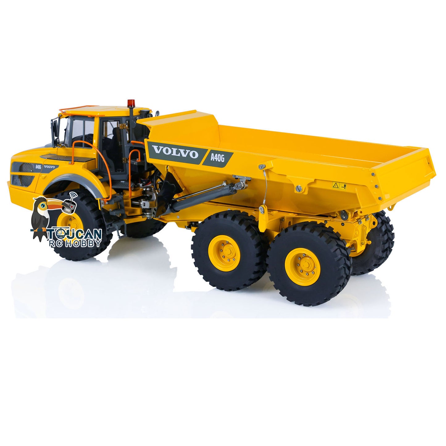 A40G 1/16 RC Hydraulic Articulated Truck Metal RTR Dump Truck Car Model 71.4x20.7x25cm ESC Motor Servo Painted Assembled