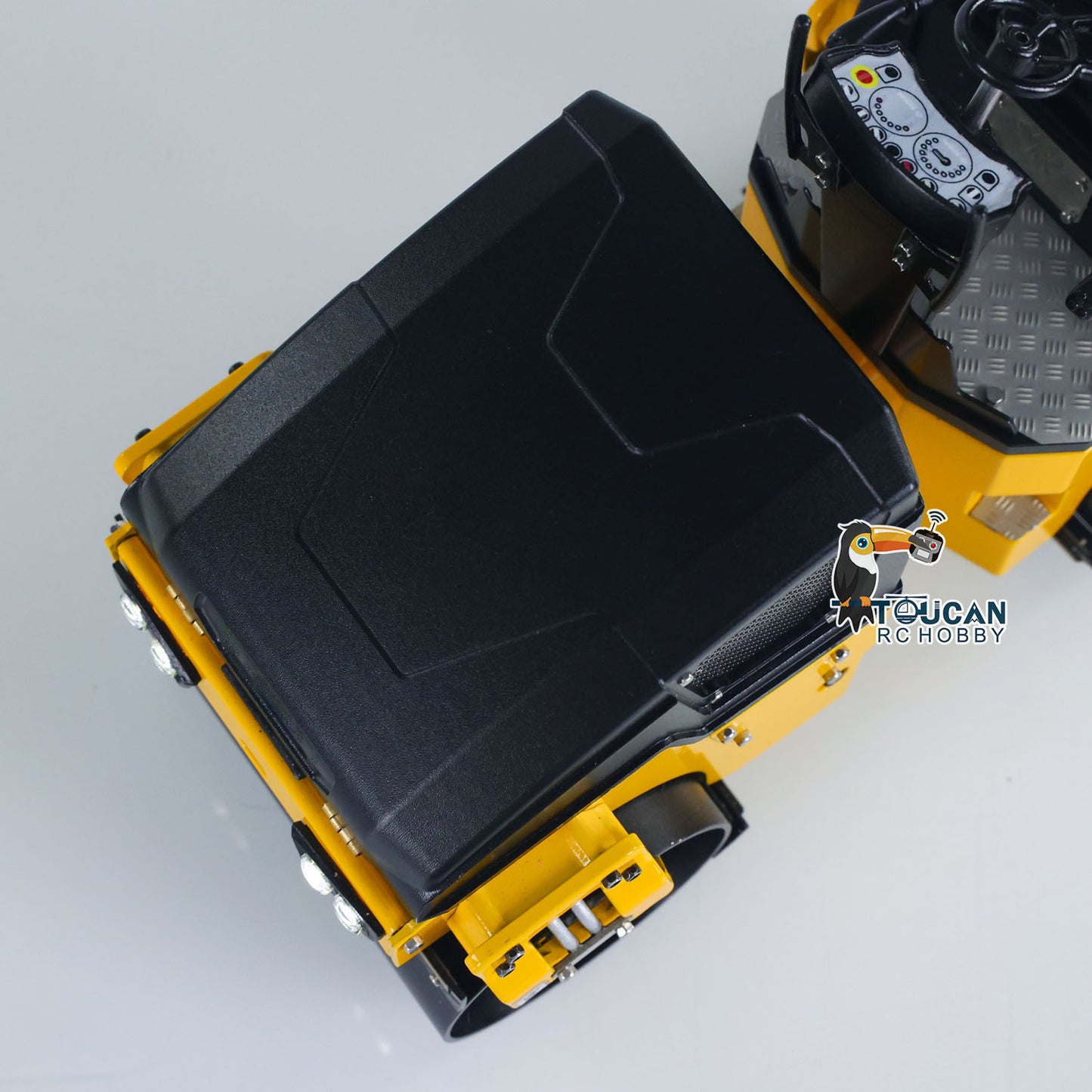 1/14 Metal RC Electric Road Roller BOM BW120AD RTR Remote Control Construction Vehicle Model Flysky ST8 Radio Battery Light System