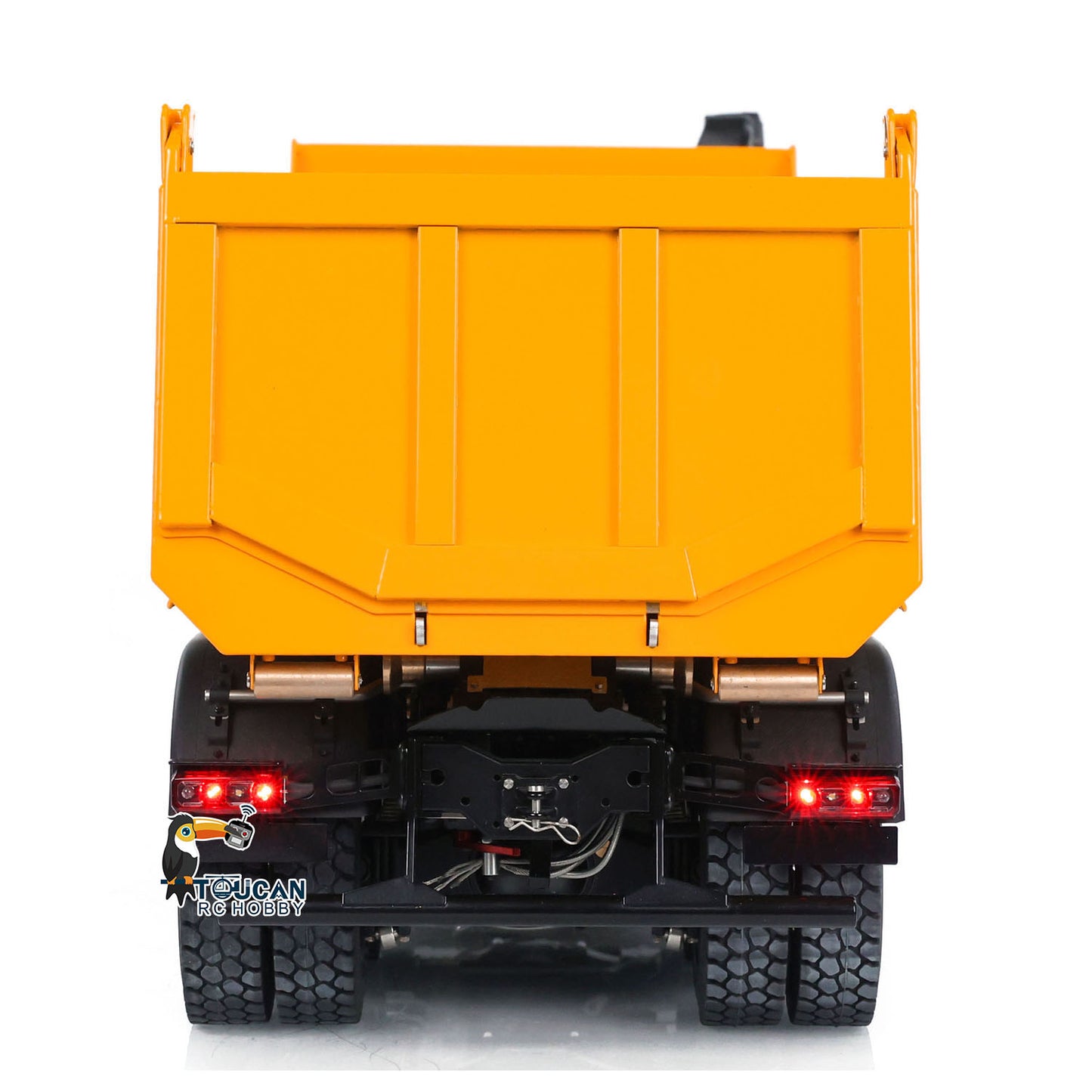 Kabolite 1/14 K3366 RC Hydraulic Tipper Car 8X8 Radio Control Dumper Truck Model with Light Sound System 2-Speed Transmission