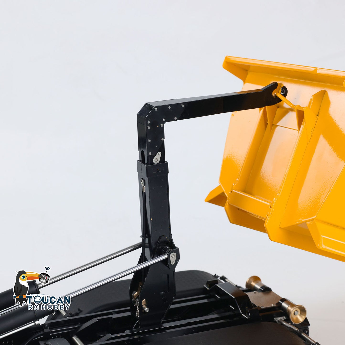 Kabolite 1/14 K3366 RC Hydraulic Tipper Car 8X8 Radio Control Dumper Truck Model with Light Sound System 2-Speed Transmission