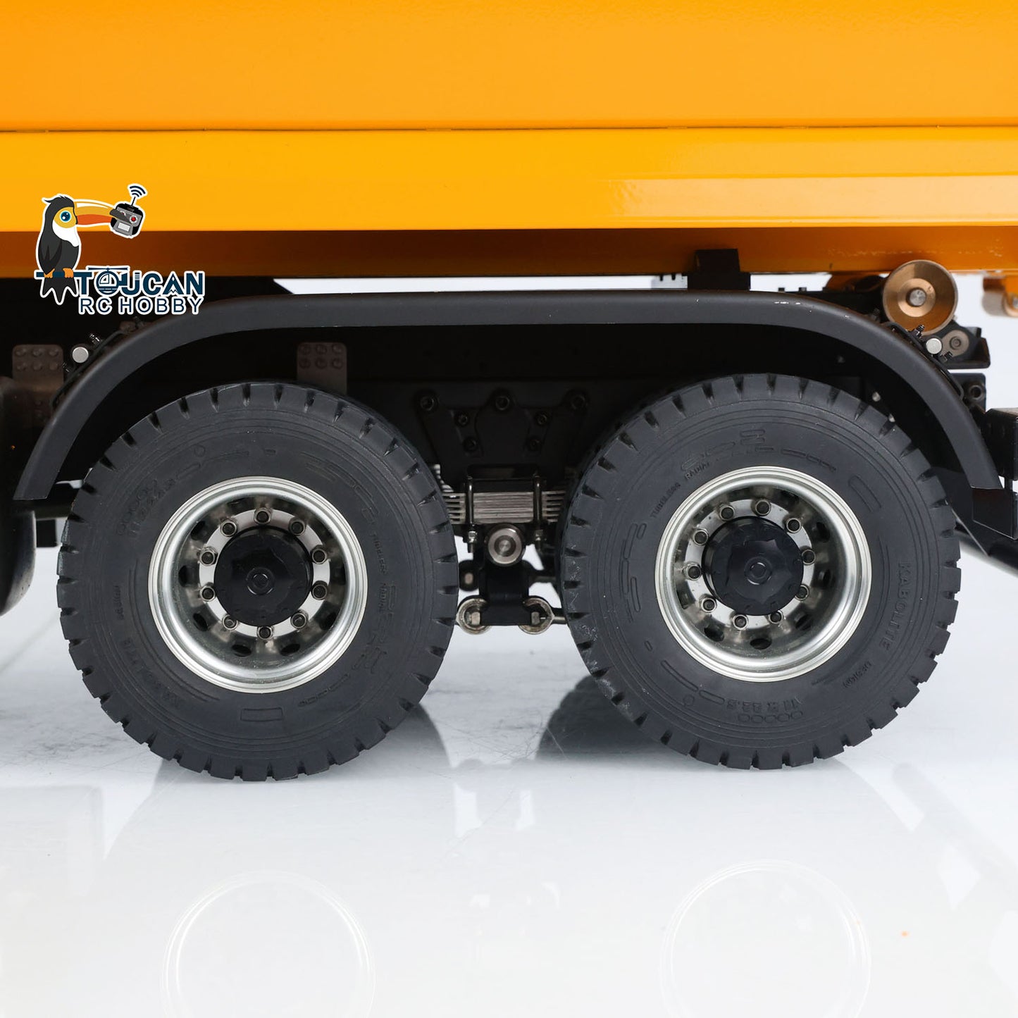 Kabolite 1/14 K3366 RC Hydraulic Tipper Car 8X8 Radio Control Dumper Truck Model with Light Sound System 2-Speed Transmission