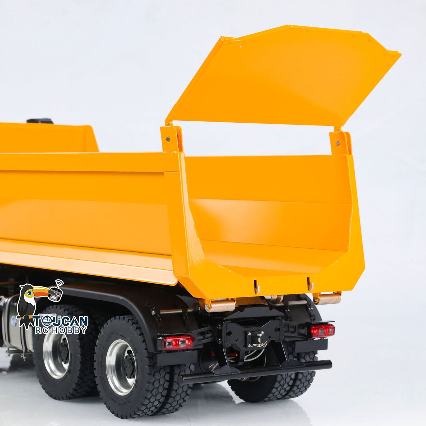 Kabolite 1/14 K3366 RC Hydraulic Tipper Car 8X8 Radio Control Dumper Truck Model with Light Sound System 2-Speed Transmission