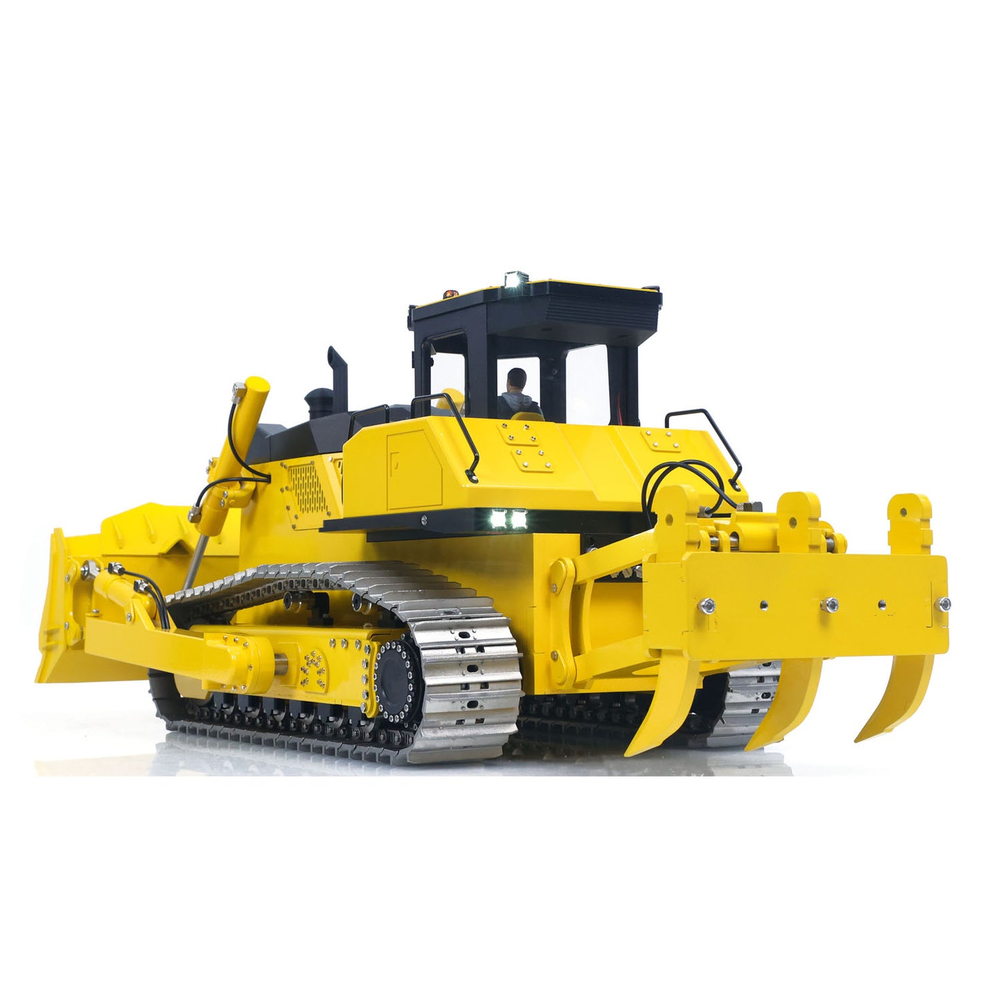 Metal 1/12 RC Hydraulic Bulldozer D155AX RTR Heavy Dozer Model 7 Way Valve 1.0L Oil Pump 5 Plows Radio Master TX15 Radio Battery