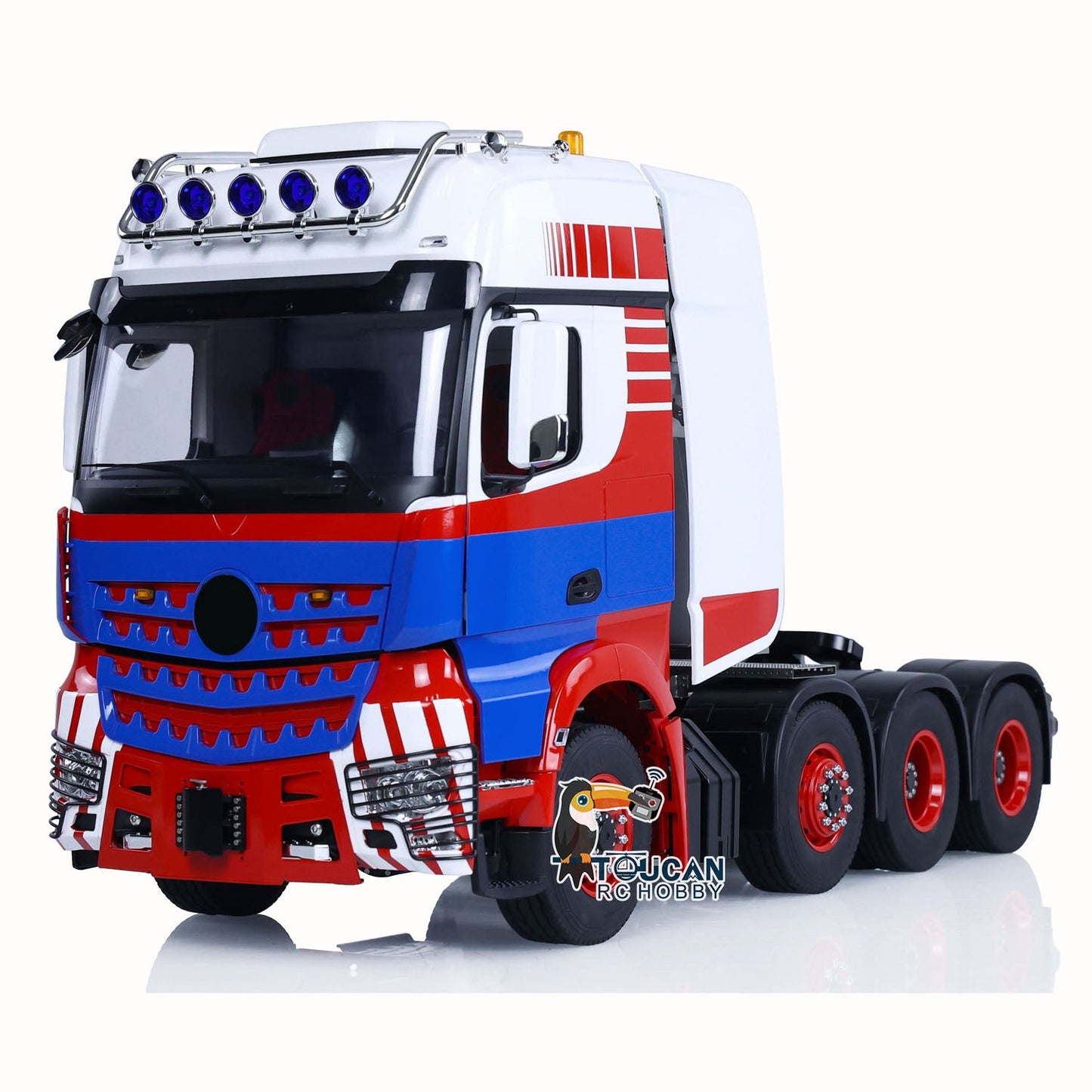 1/14 8x8 LESU RC Tractor Truck Radio Control Construction Vehicle DIY Electric Cars Metal Chassis Smoke Unit Sound 1851 3363