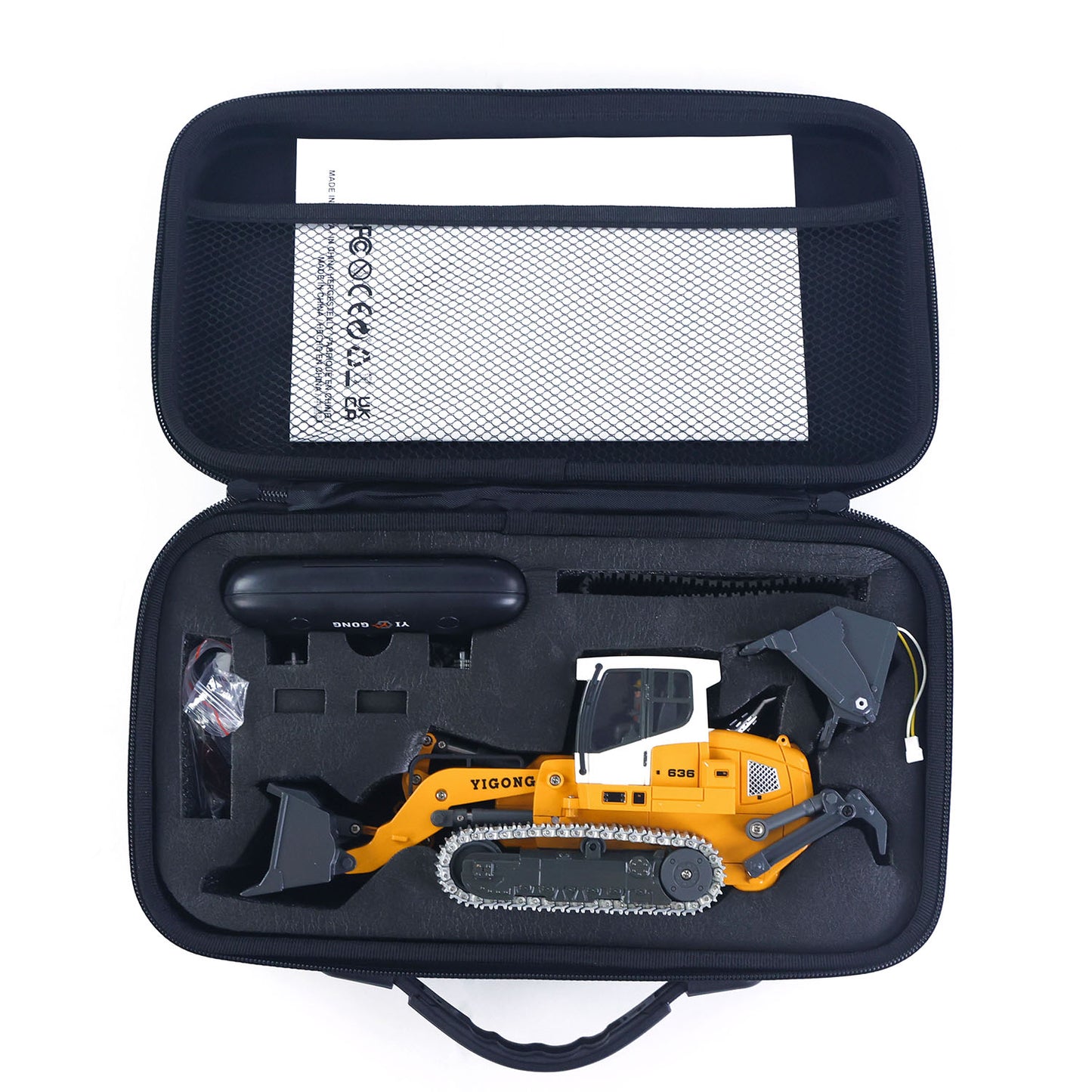 Fast Shipping 1:50 RC Electric Lifting Tracked Loader LR636 2.4G Construction Vehicle Metal Bucket Tracks Ripper RTR Model Light Sound Battery