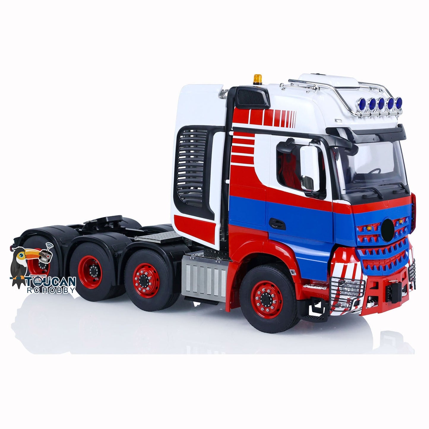 1/14 8x8 LESU RC Tractor Truck Radio Control Construction Vehicle DIY Electric Cars Metal Chassis Smoke Unit Sound 1851 3363