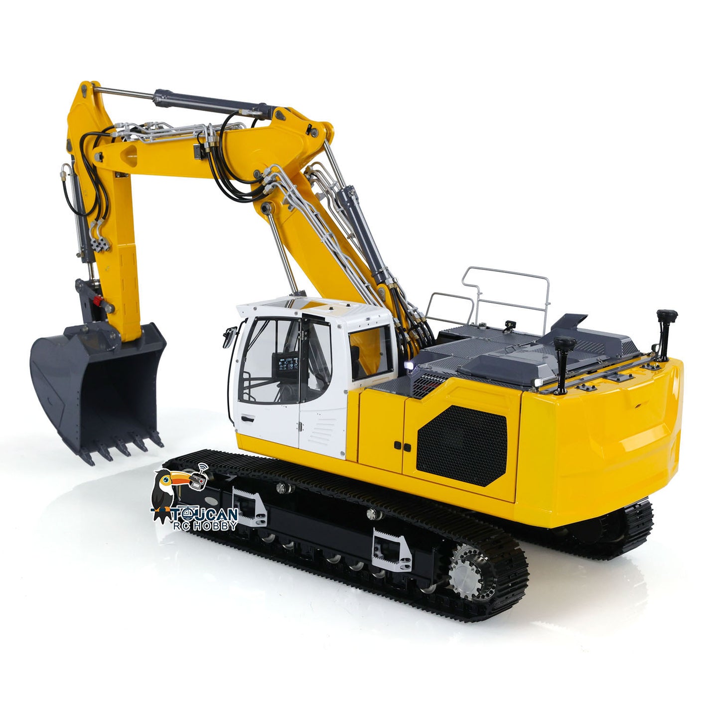 1/14 LESU LR945 3 Arms RC Hydraulic Excavator RTR Radio Control Digger DIY Model FlySky PL18EV Lite Light System Ready to Run