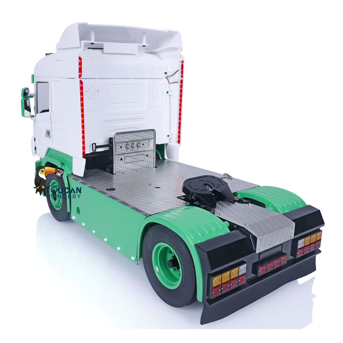 TOUCAN 1/14 4X4 RC Tractor Truck Metal Chassis Radio Control Trator Car with FlySky I6S ESC Servo Motor Painted Assembled