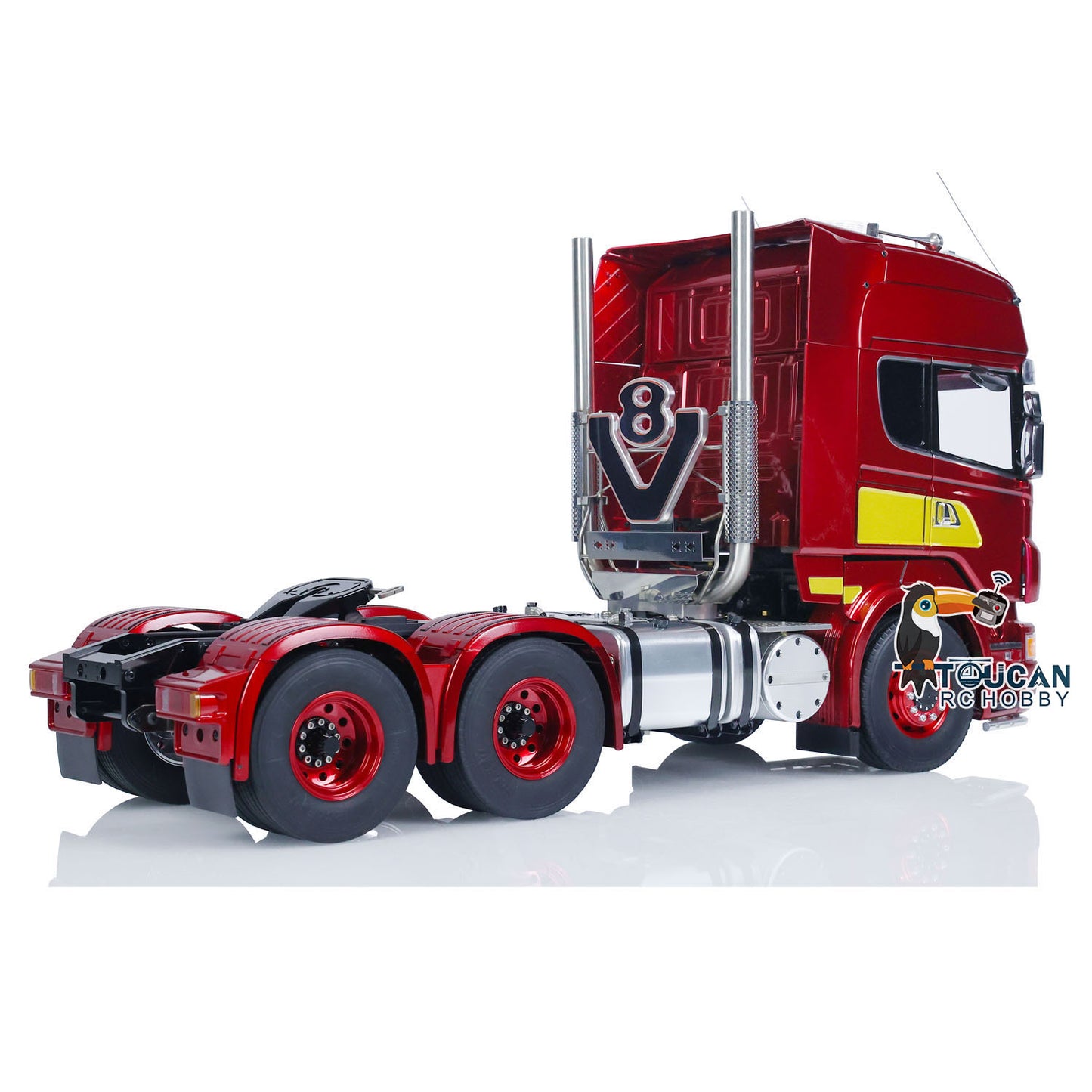 LESU Metal Chassis 1/14 RC Tractor Truck 6x6 Remote Control Car 2-speed Gearbox Decorative Air Conditioner ESC Servo Motor