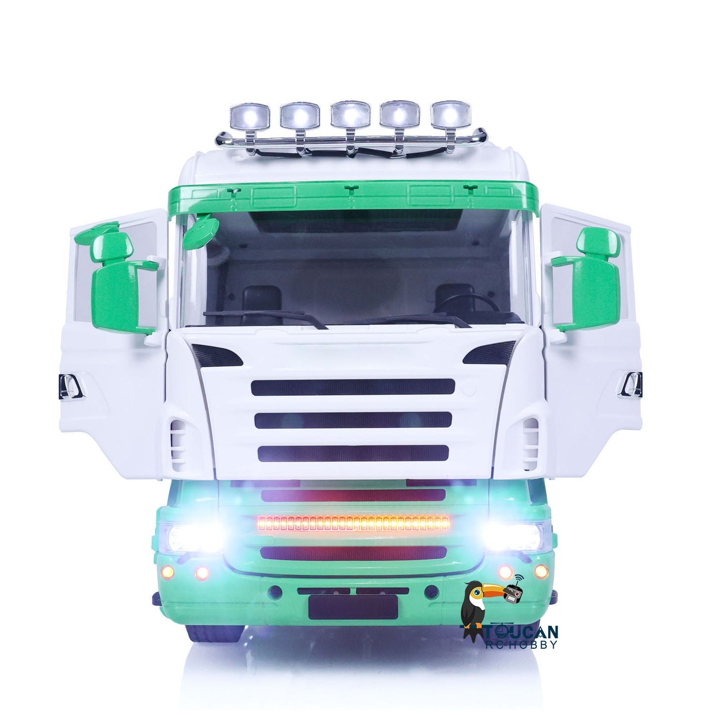 TOUCAN 1/14 4X4 RC Tractor Truck Metal Chassis Radio Control Trator Car with FlySky I6S ESC Servo Motor Painted Assembled