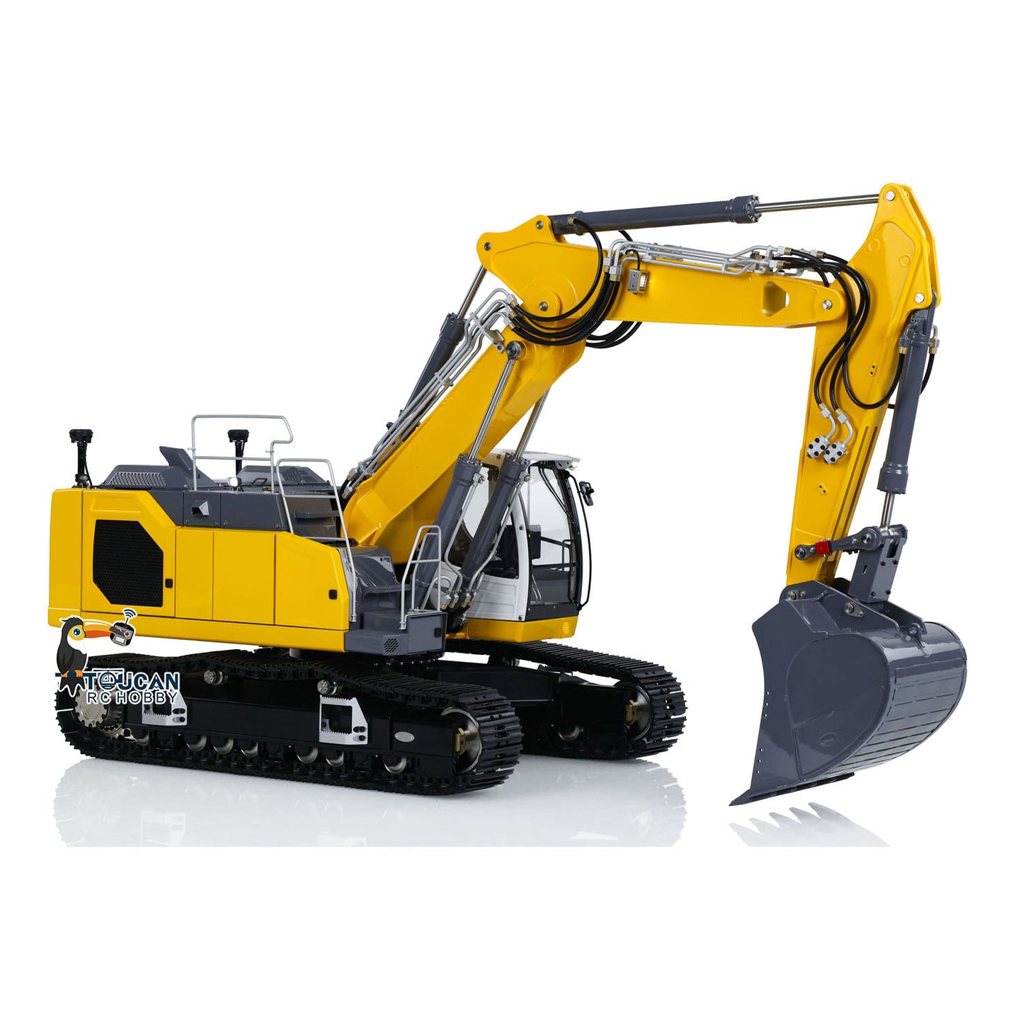 1/14 LESU LR945 3 Arms RC Hydraulic Excavator RTR Radio Control Digger DIY Model FlySky PL18EV Lite Light System Ready to Run