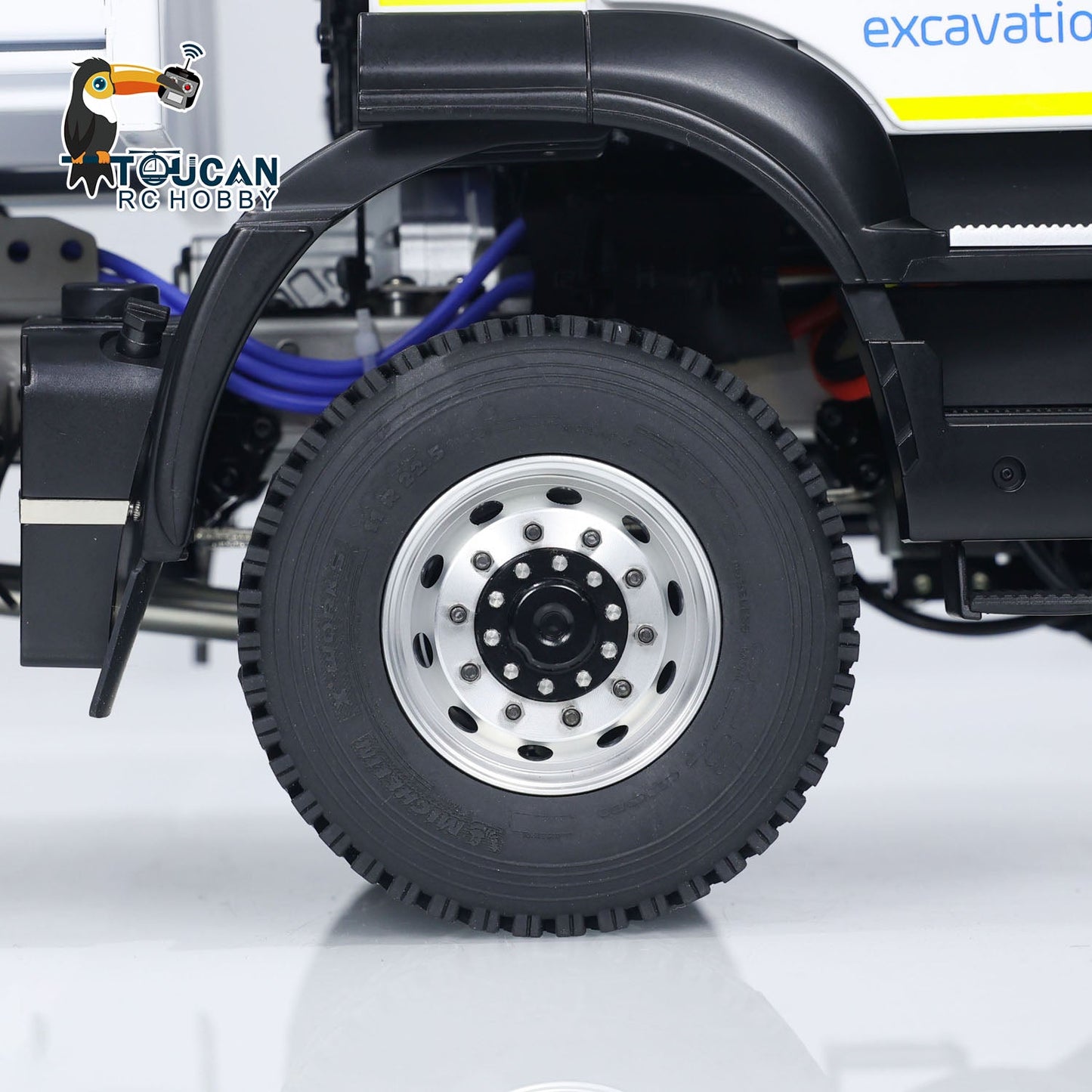 4*4 Metal 1/14 RC Hydraulic Dumper Truck Snow Blade Remote Control Tipper Cars Sound Light LED ESC Servo Assembled and Painted