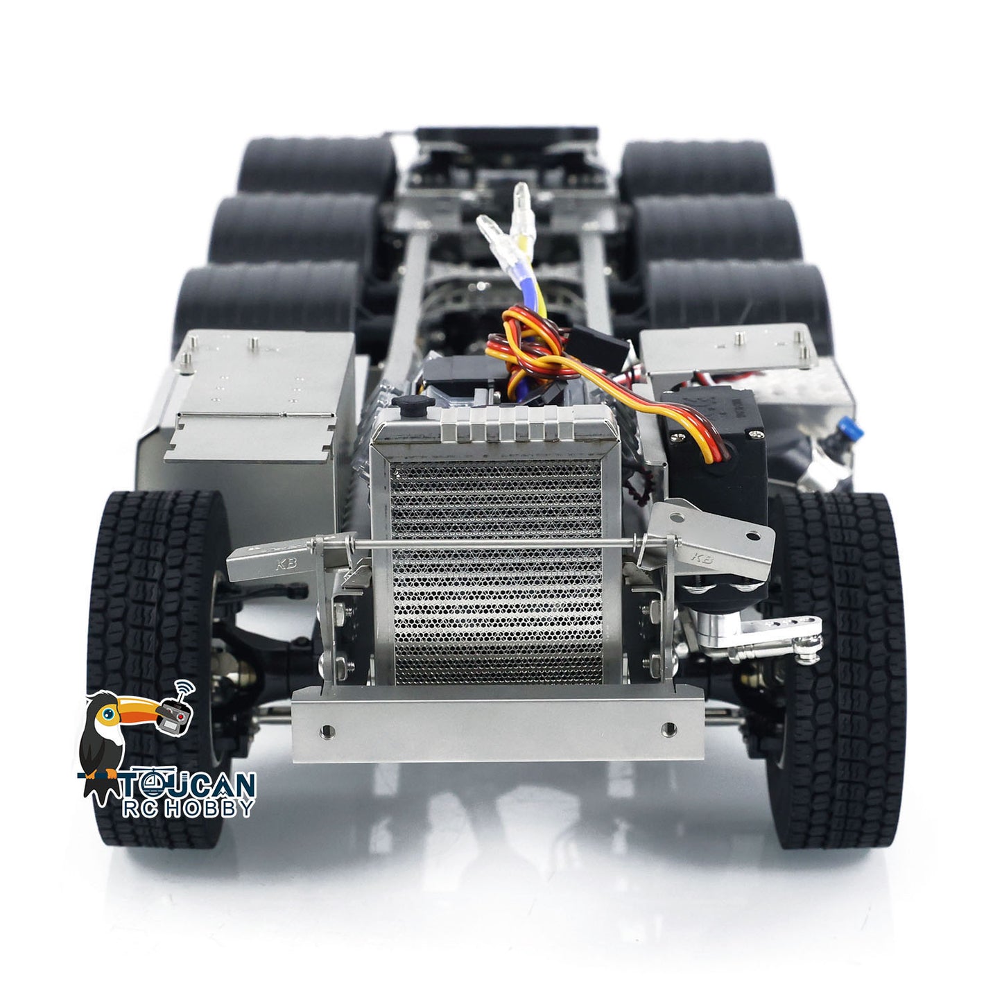 1/14 8x8 Metal Chassis for RC Tractor Remote Controlled Truck 3363 Car Simulation Model 3 Speeds Transmission ESC Assembled