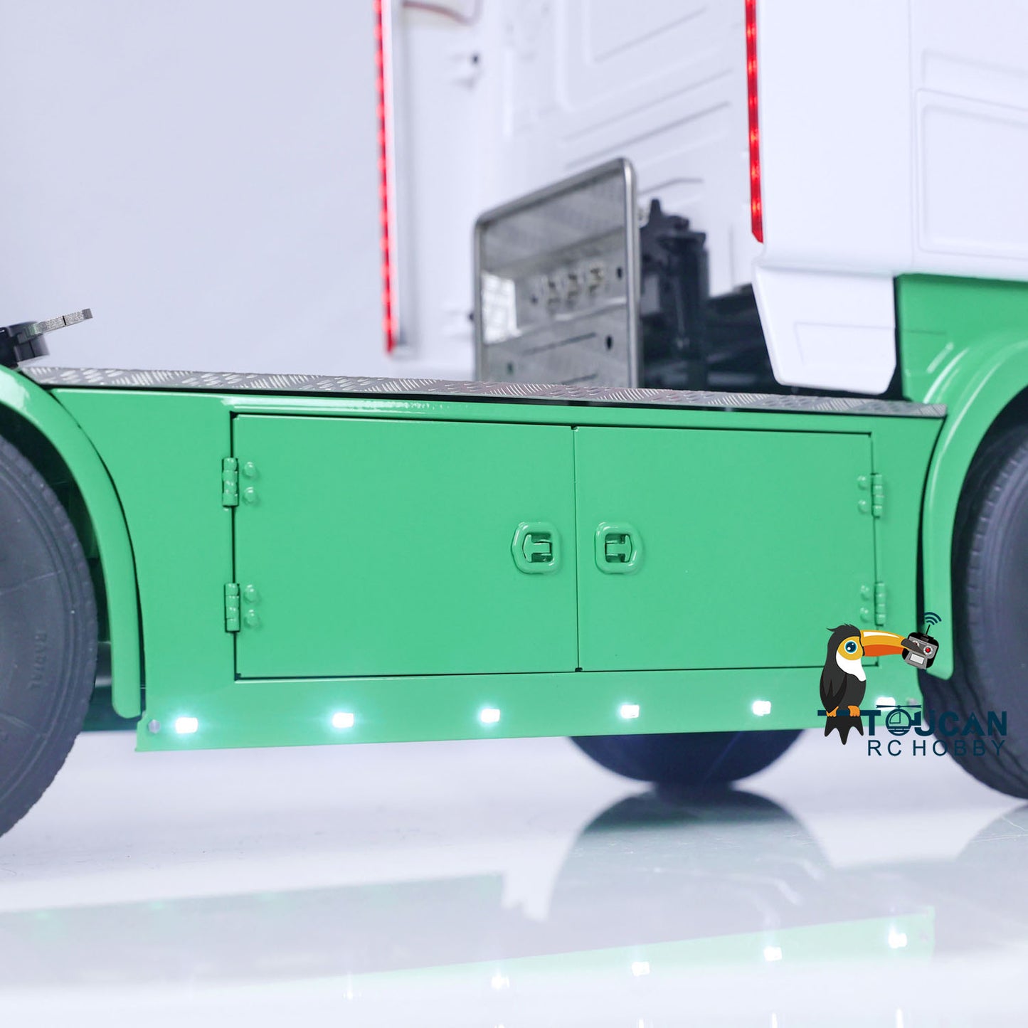 TOUCAN 1/14 4X4 RC Tractor Truck Metal Chassis Radio Control Trator Car with FlySky I6S ESC Servo Motor Painted Assembled