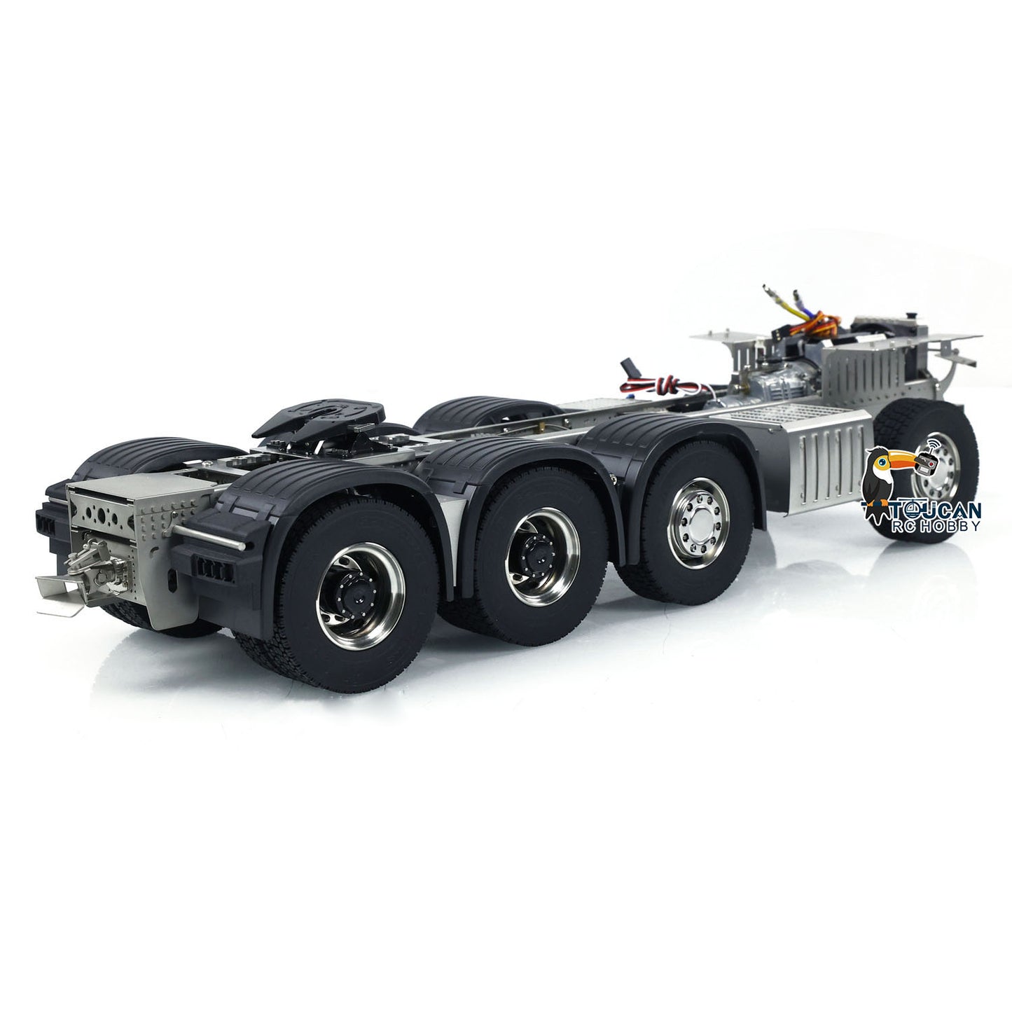 1/14 8x8 Metal Chassis for RC Tractor Remote Controlled Truck 3363 Car Simulation Model 3 Speeds Transmission ESC Assembled