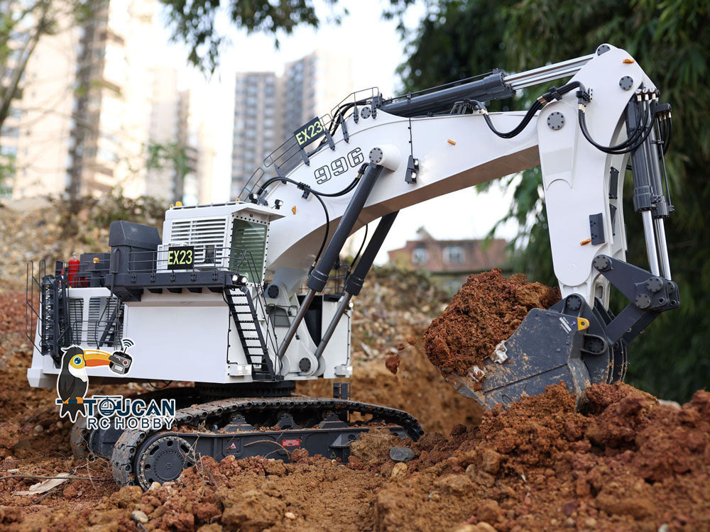 1/20 Scale Metal RC Hydraulic Equipment Remote Controlled Excavator for 996 Taranis XE Radio Digger Painted Assembled