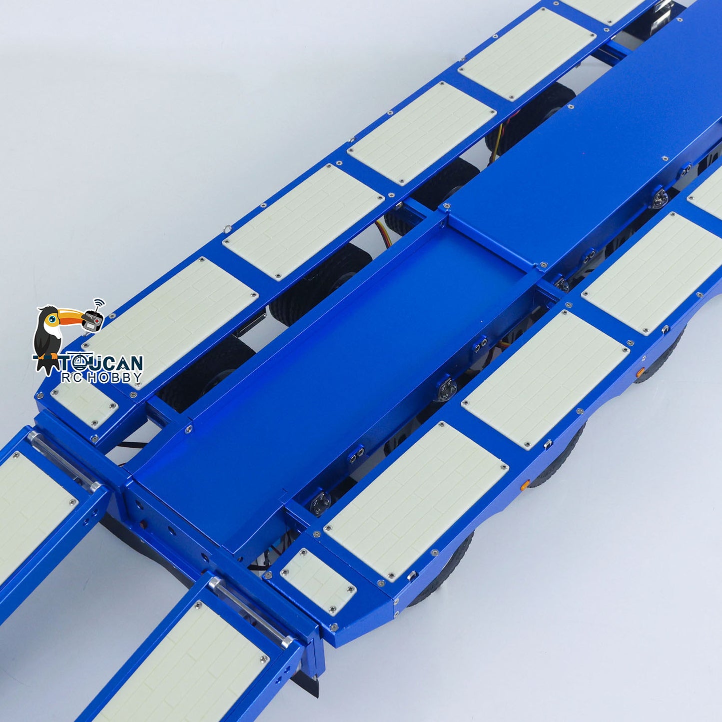 Degree 1/14 Metal Heavy 4Axle Steering Trailer 997 V2 Adjustable Length Width For TAMIYA Remote Control Tractor Truck 56379