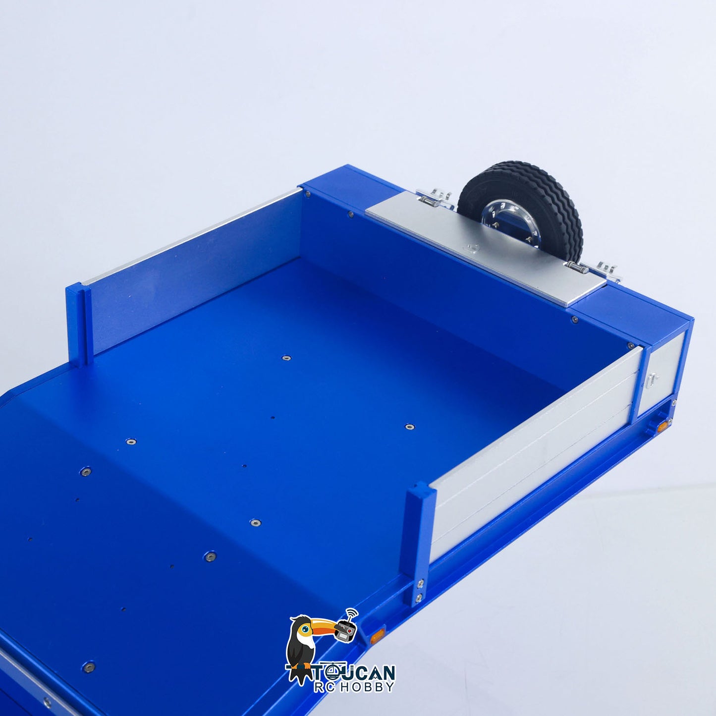 Degree 1/14 Metal Heavy 4Axle Steering Trailer 997 V2 Adjustable Length Width For TAMIYA Remote Control Tractor Truck 56379