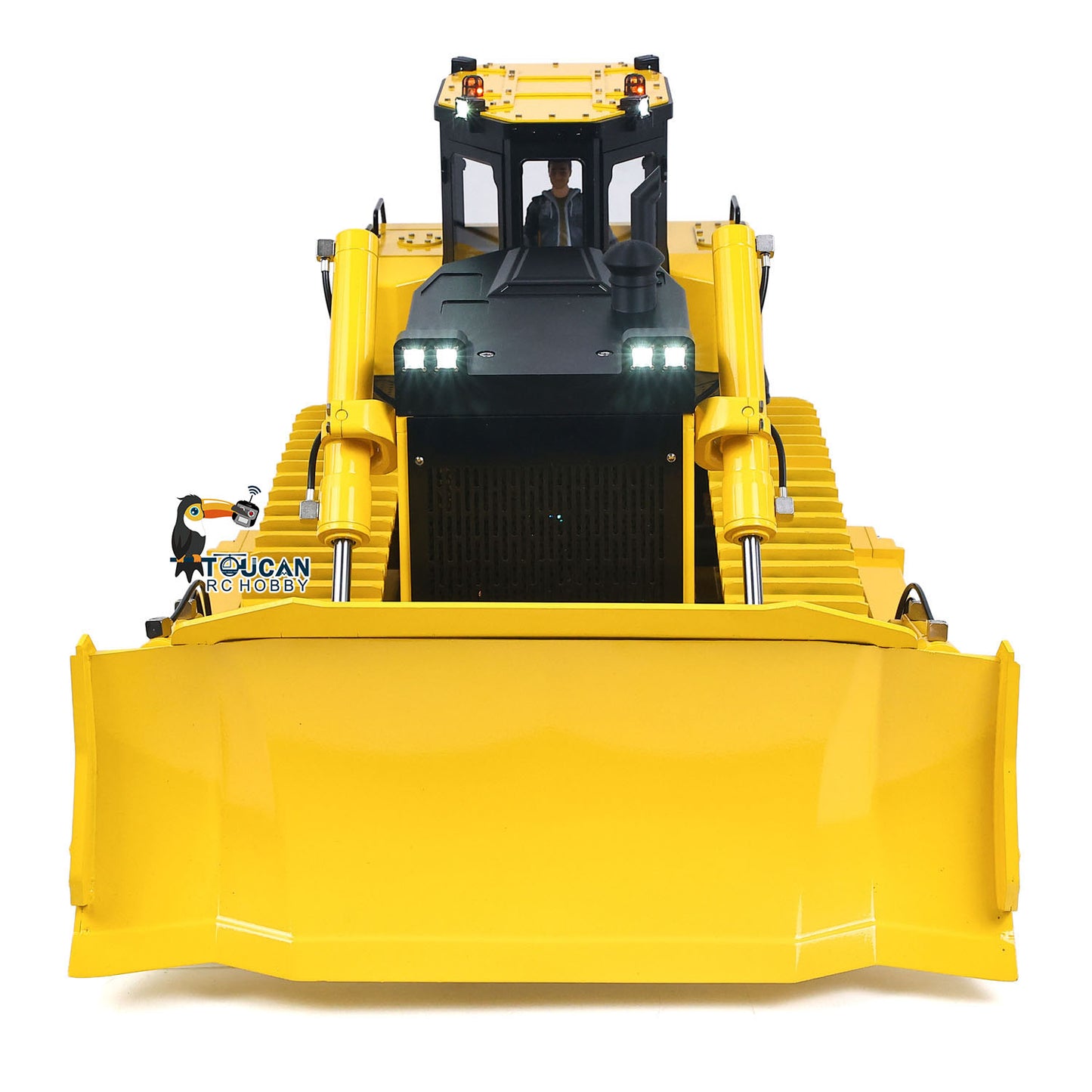 Metal 1/12 RC Hydraulic Bulldozer D155AX RTR Heavy Dozer Model 7 Way Valve 1.0L Oil Pump 5 Plows Radio Master TX15 Radio Battery