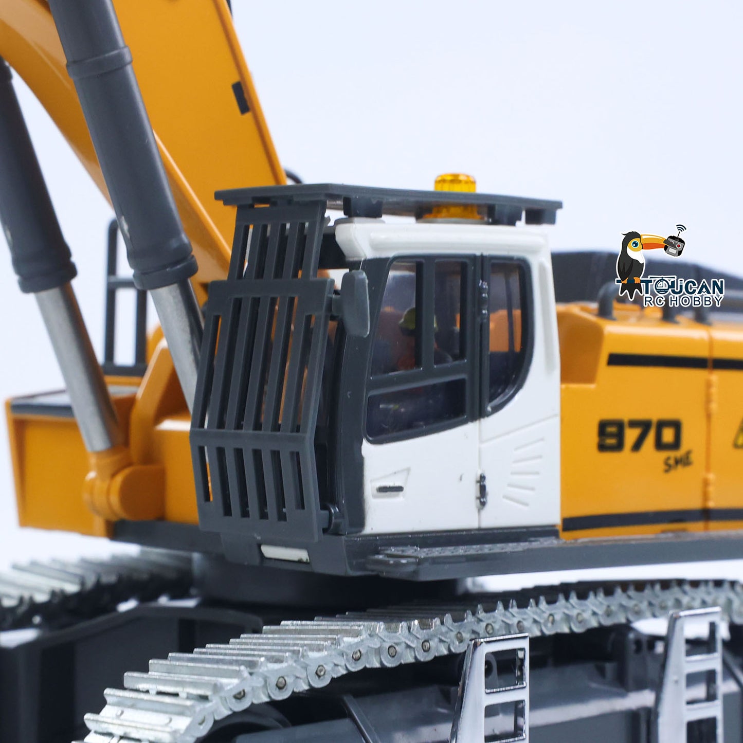 US STOCK 1/50 RC Excavator K970 Engineering Vehicle Remote Control Electric Lifting Digger Metal Bucket Tracks Light Sound RTR Battery