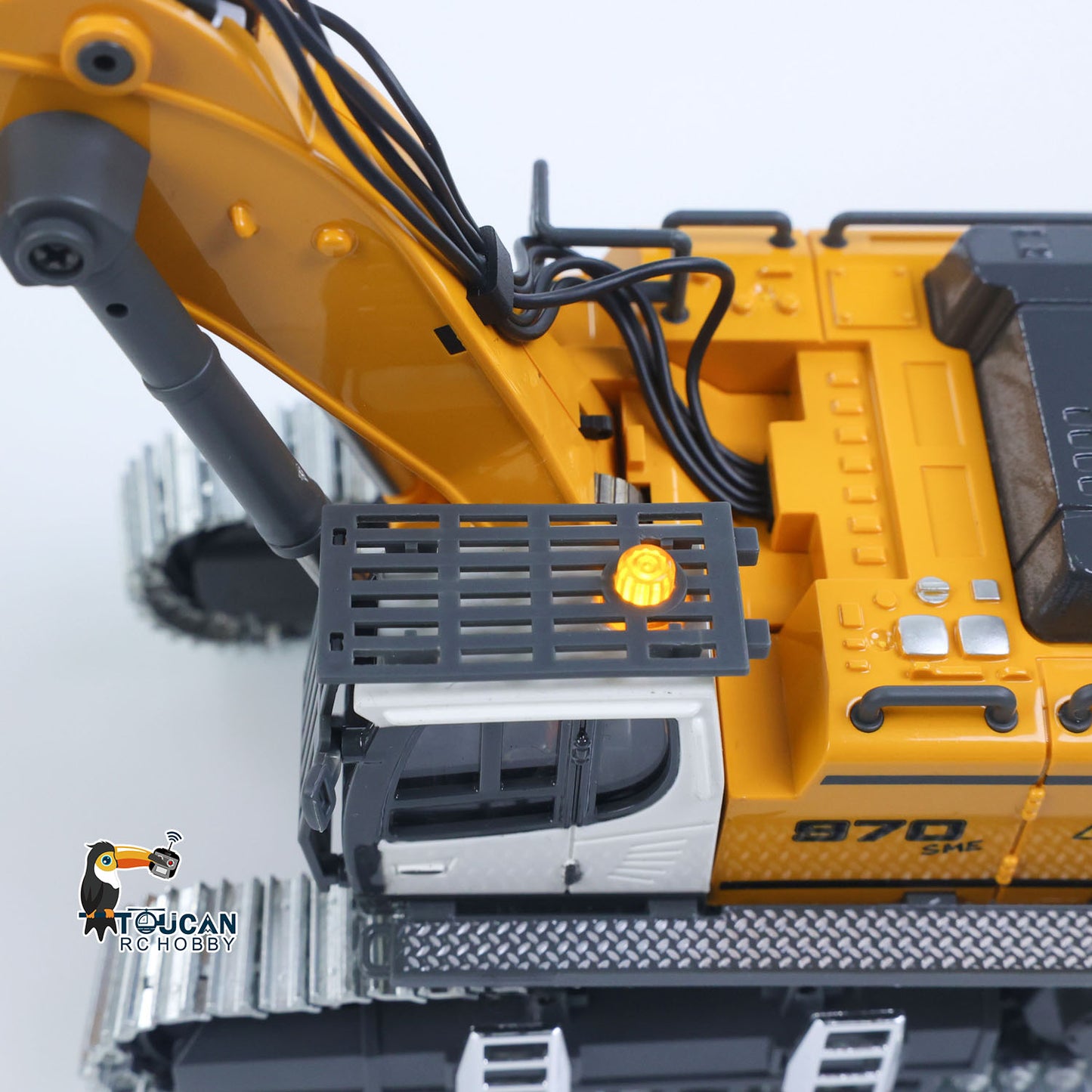 Fast Shipping 1/50 RC Excavator K970 Engineering Vehicle Remote Control Electric Lifting Digger Metal Bucket Tracks Light Sound RTR Battery