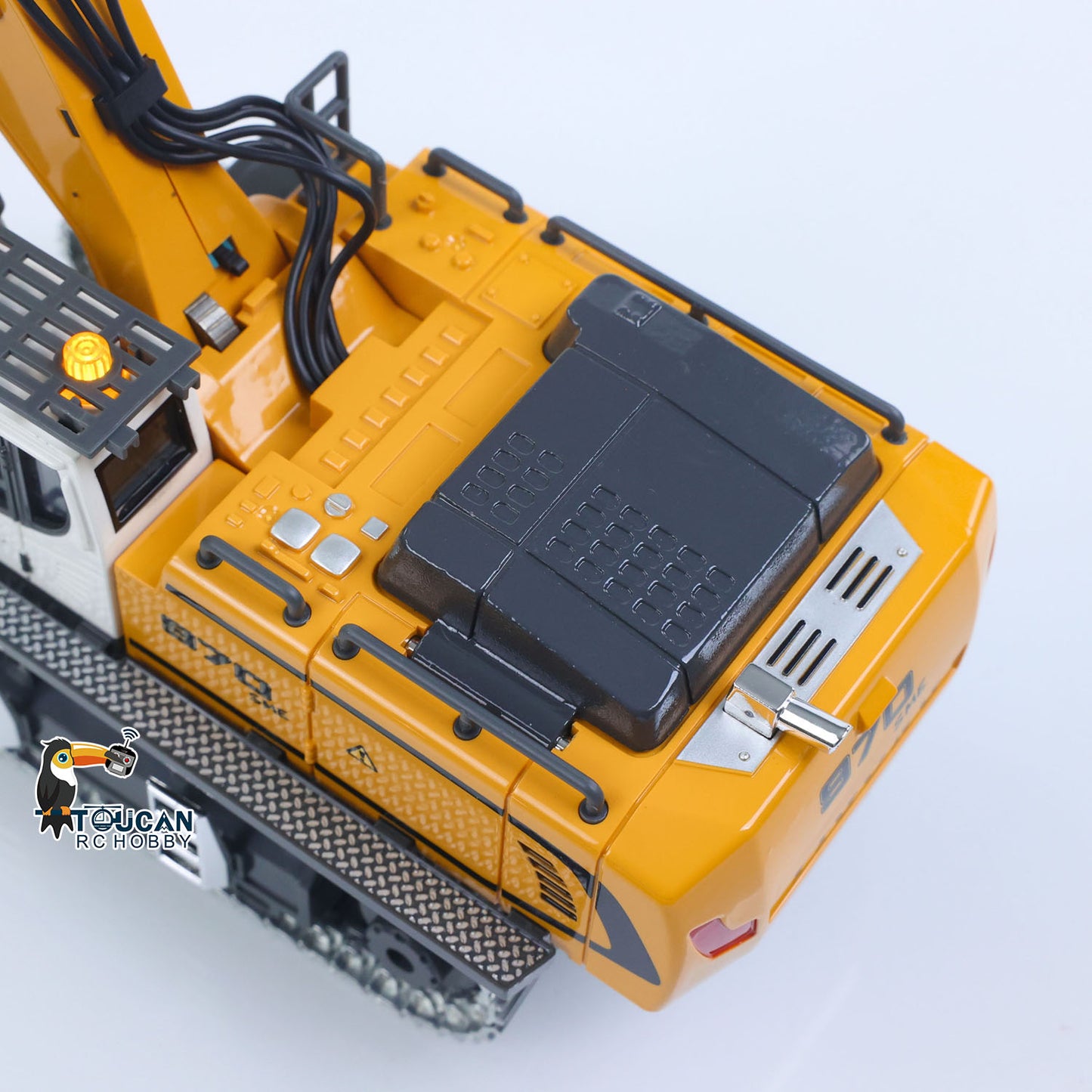 Fast Shipping 1/50 RC Excavator K970 Engineering Vehicle Remote Control Electric Lifting Digger Metal Bucket Tracks Light Sound RTR Battery