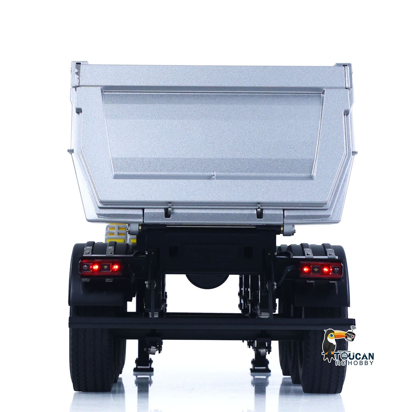 Fast Shipping 26.1Inches KABOLITE 1/14 Metal Radio Control Semi Trailer Dumper Electric Lifting for RC Tractor Truck 770S Light Support Leg